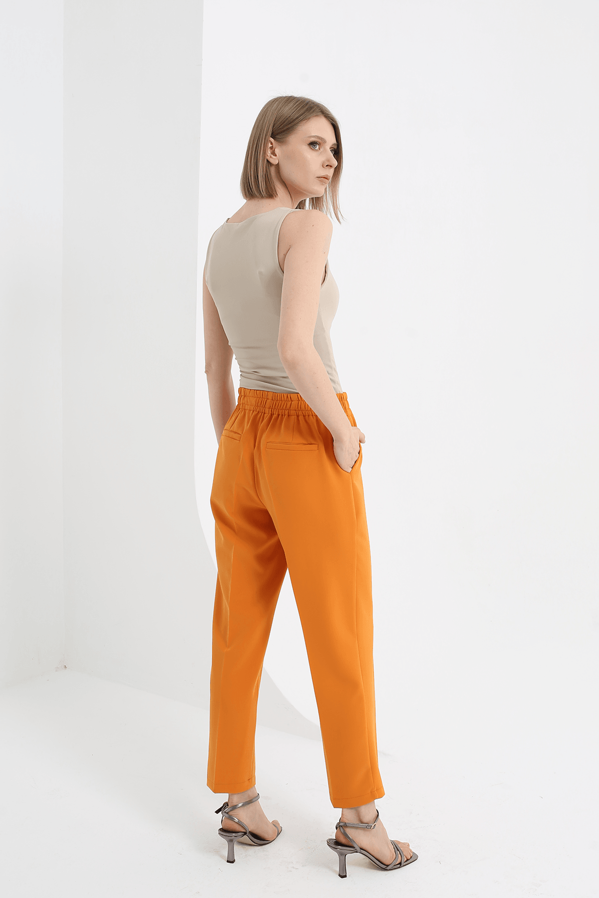 Relaxed Fit Pants Orange
