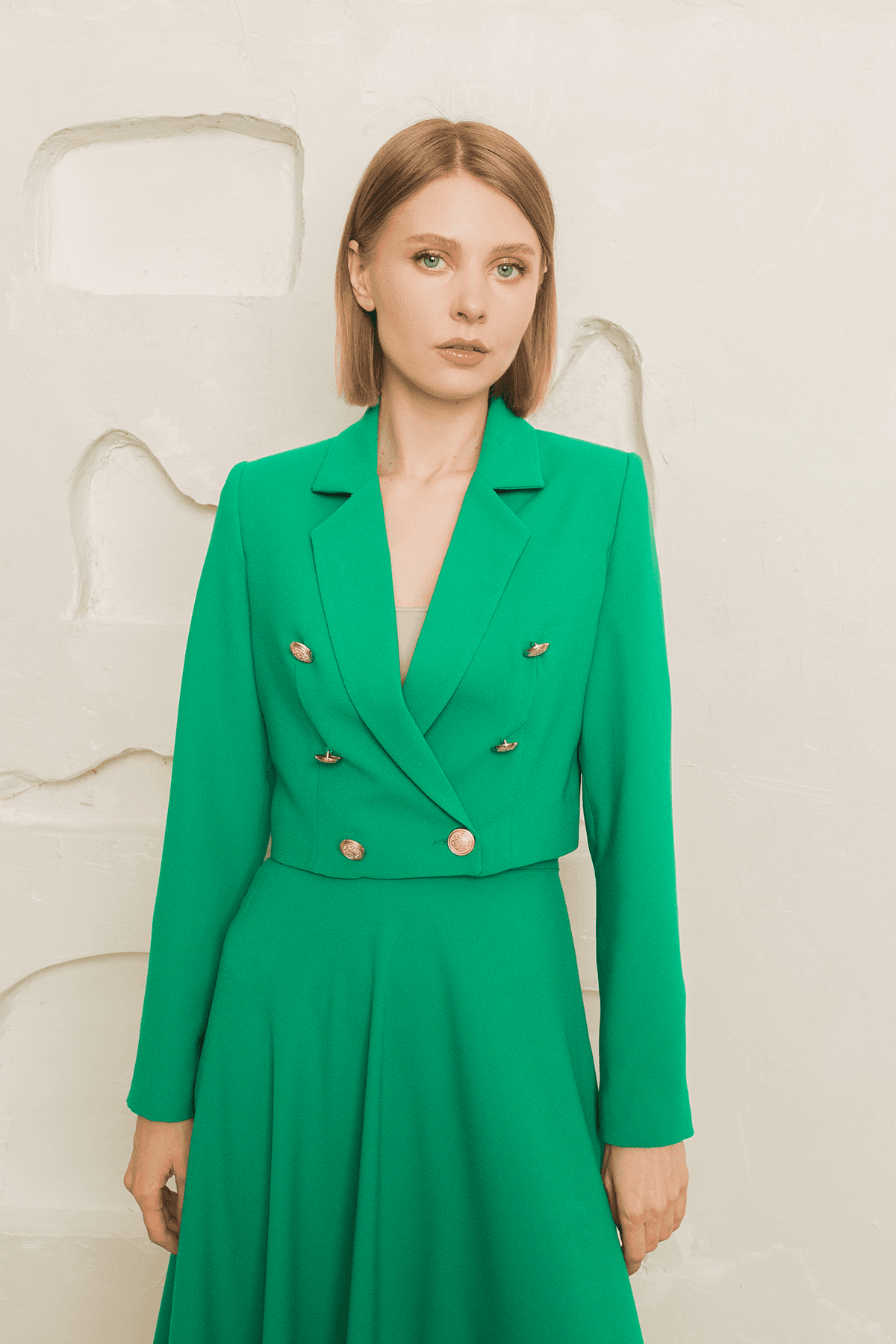 Skirt Suit Green