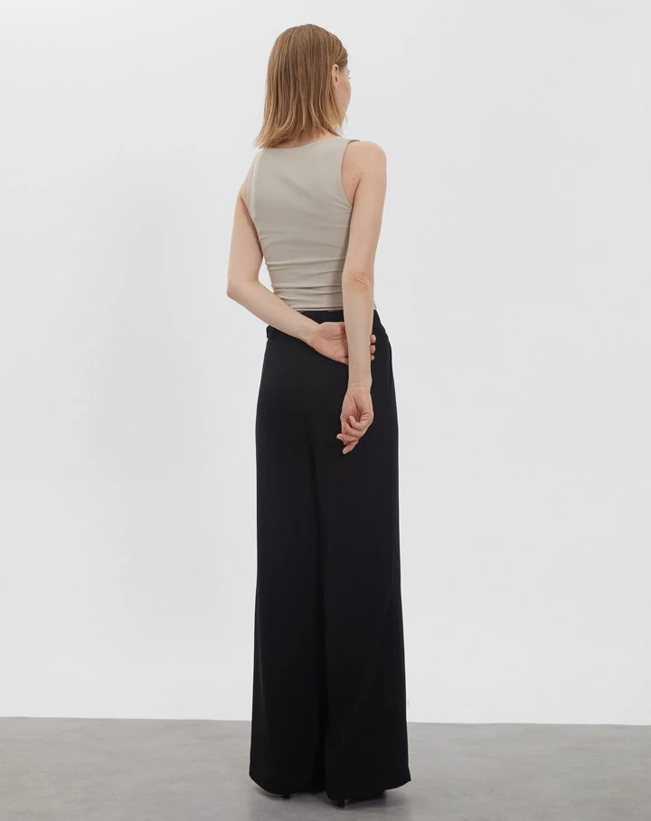 Palazzo Pants Navy Black