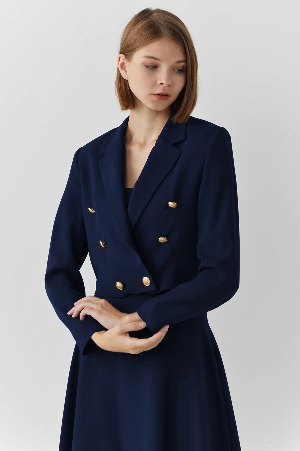 Etek Ceket Takım Lacivert