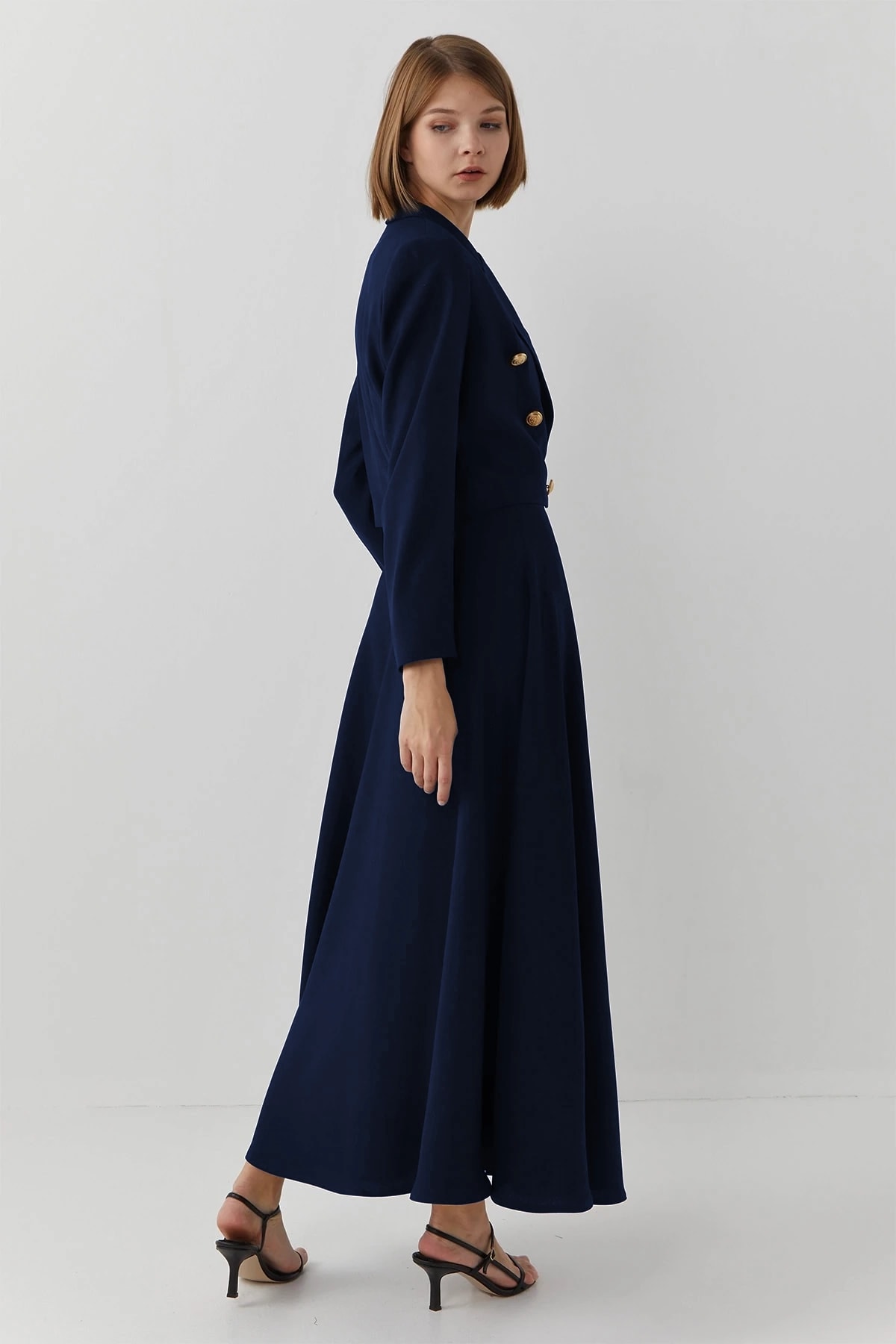 Etek Ceket Takım Lacivert