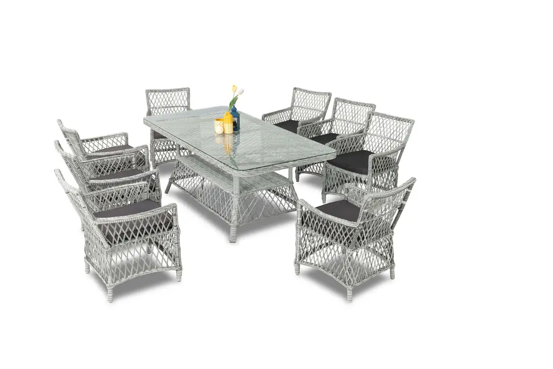 Artemis 8 Kişilik Rattan Yemek Takımı