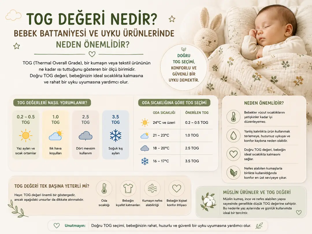 Tog Değeri Nedir? Bebek Battaniyesi ve Uyku Ürünlerinde Neden Önemlidir?