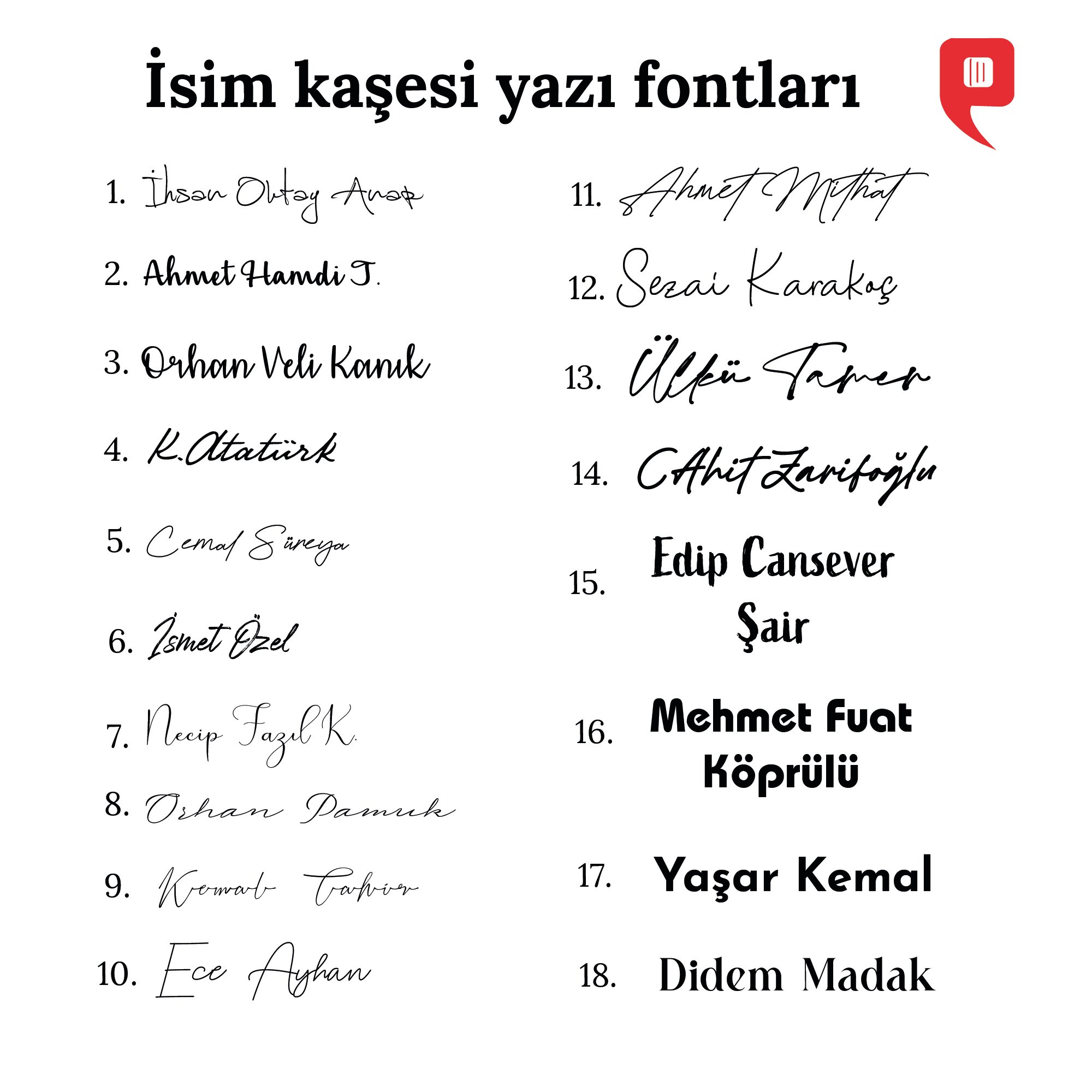 İsim Kaşesi