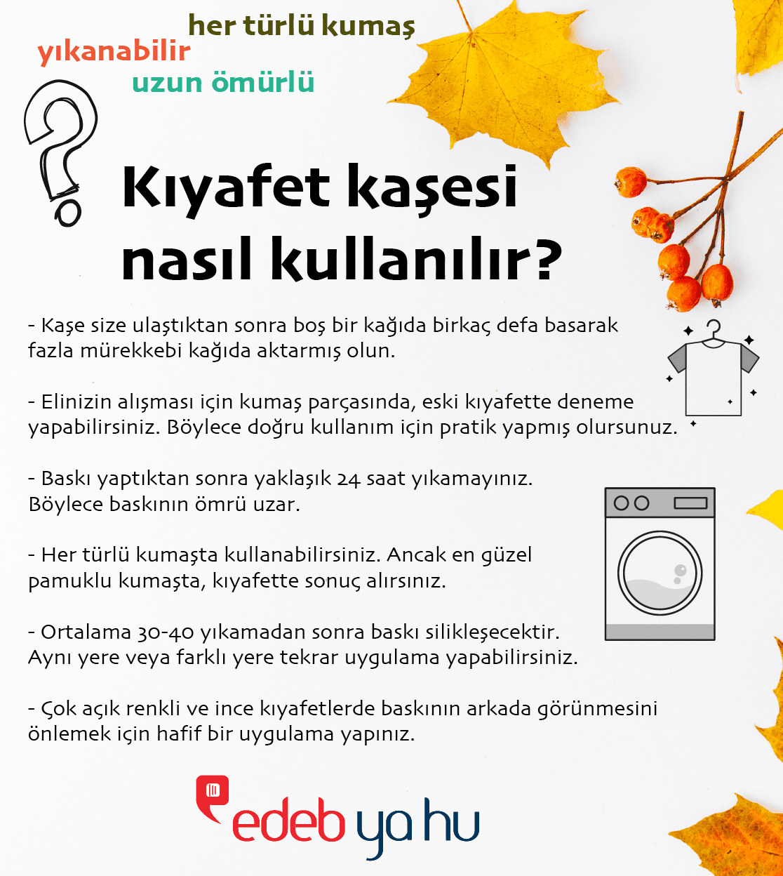 Kıyafet Kaşesi, Elbise Kaşesi, Kıyafet İsim Damgası