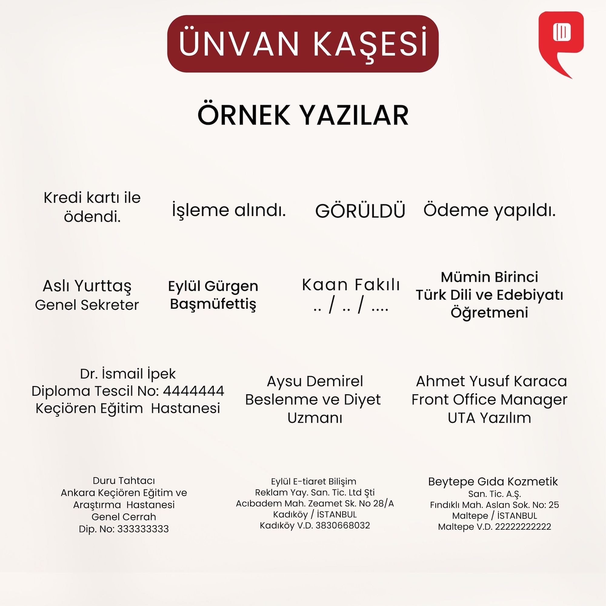 Ünvan Kaşesi
