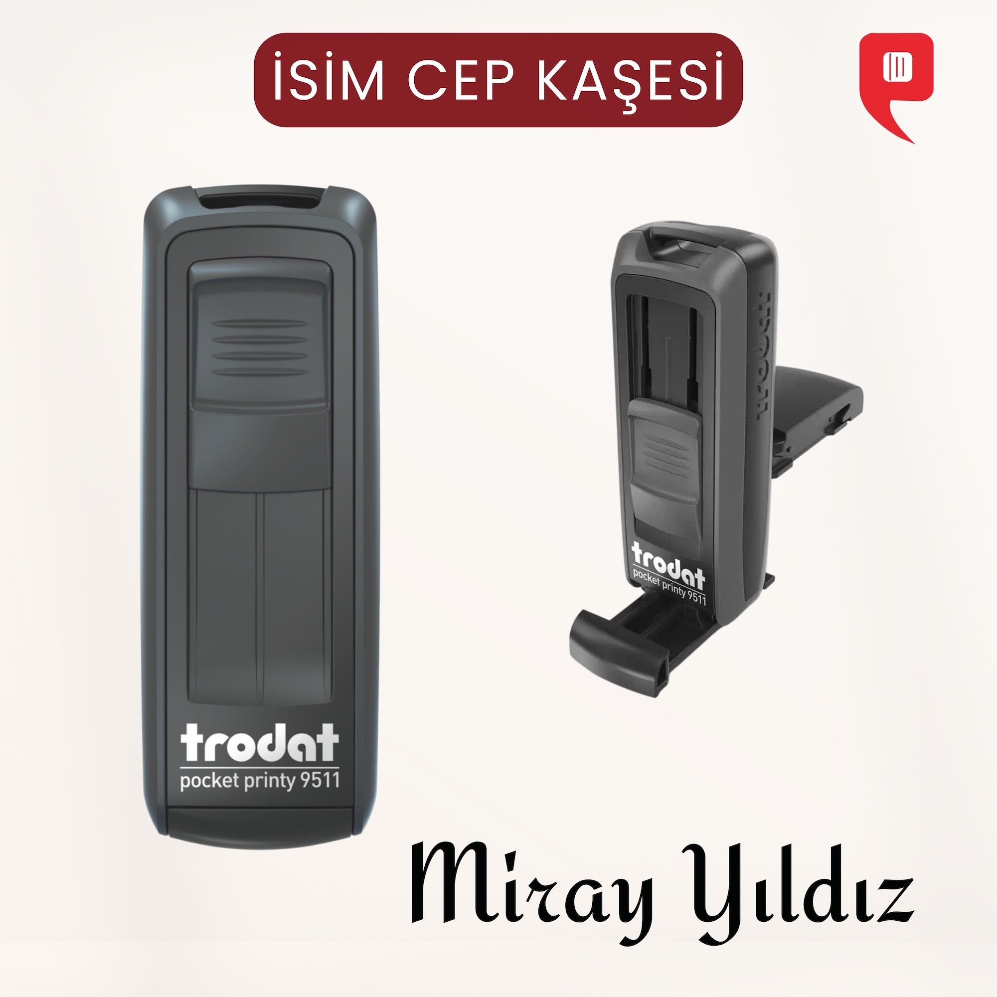 İsim Kaşesi - Cep kaşe