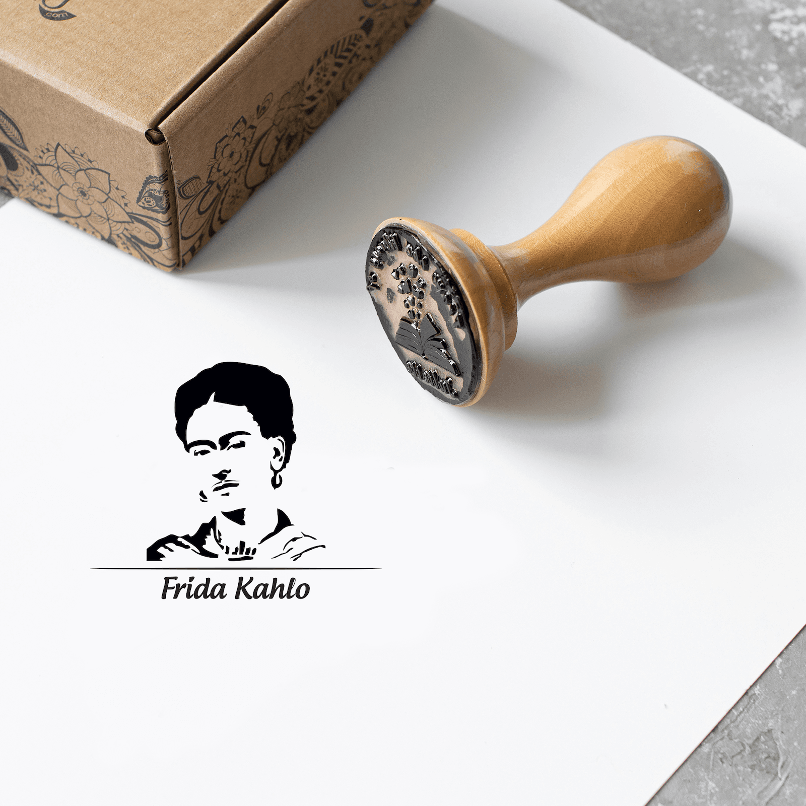 Frida Kahlo Kitap Damgası