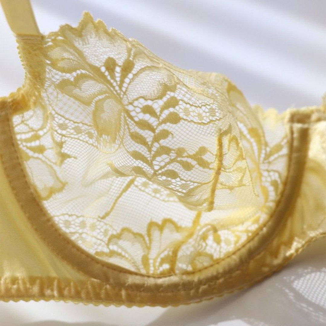 Ensemble Dentelle Soleil - Jaune Pastel