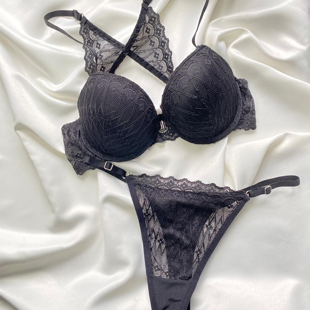 Lingerie Chic - Soutien-gorge Corbeille push-up - Black main variant image