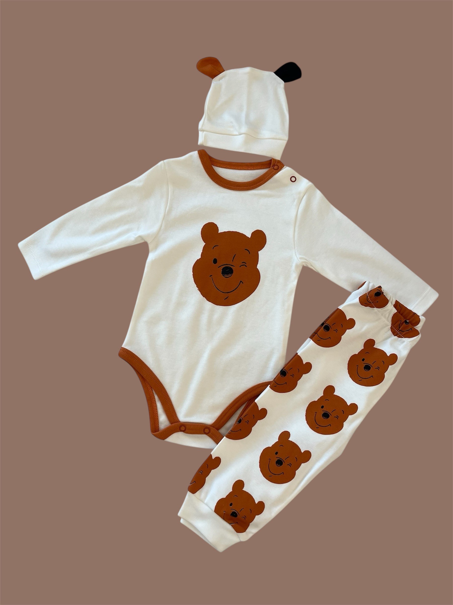 Winnie Pamuklu 3'lü Takım
