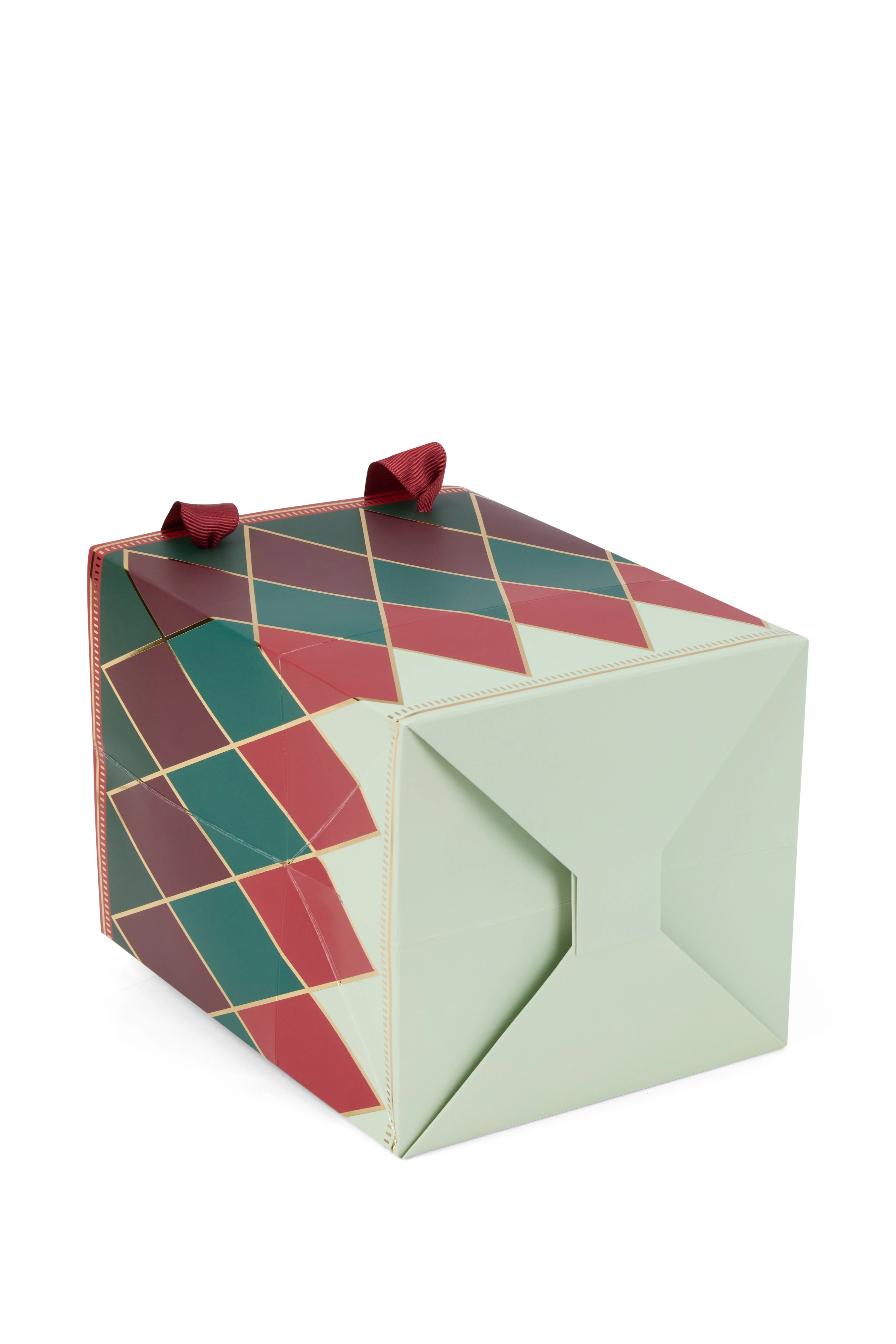  KARO DESEN 14X18X13 CM KARTON ÇANTA (5 ADET )