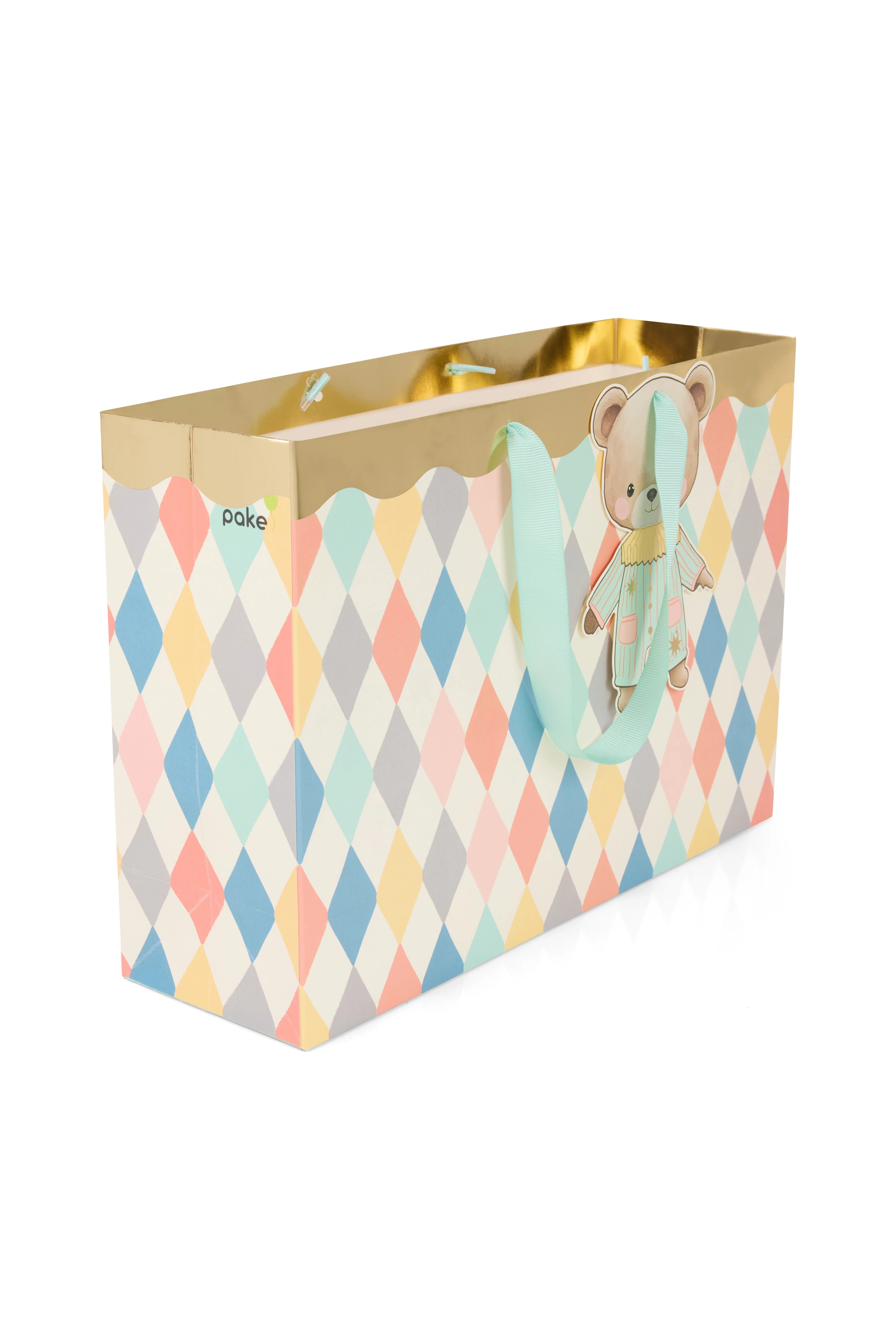 SEVİMLİ AYI 37X25,5 X11 CM KARTON ÇANTA (5 ADET )