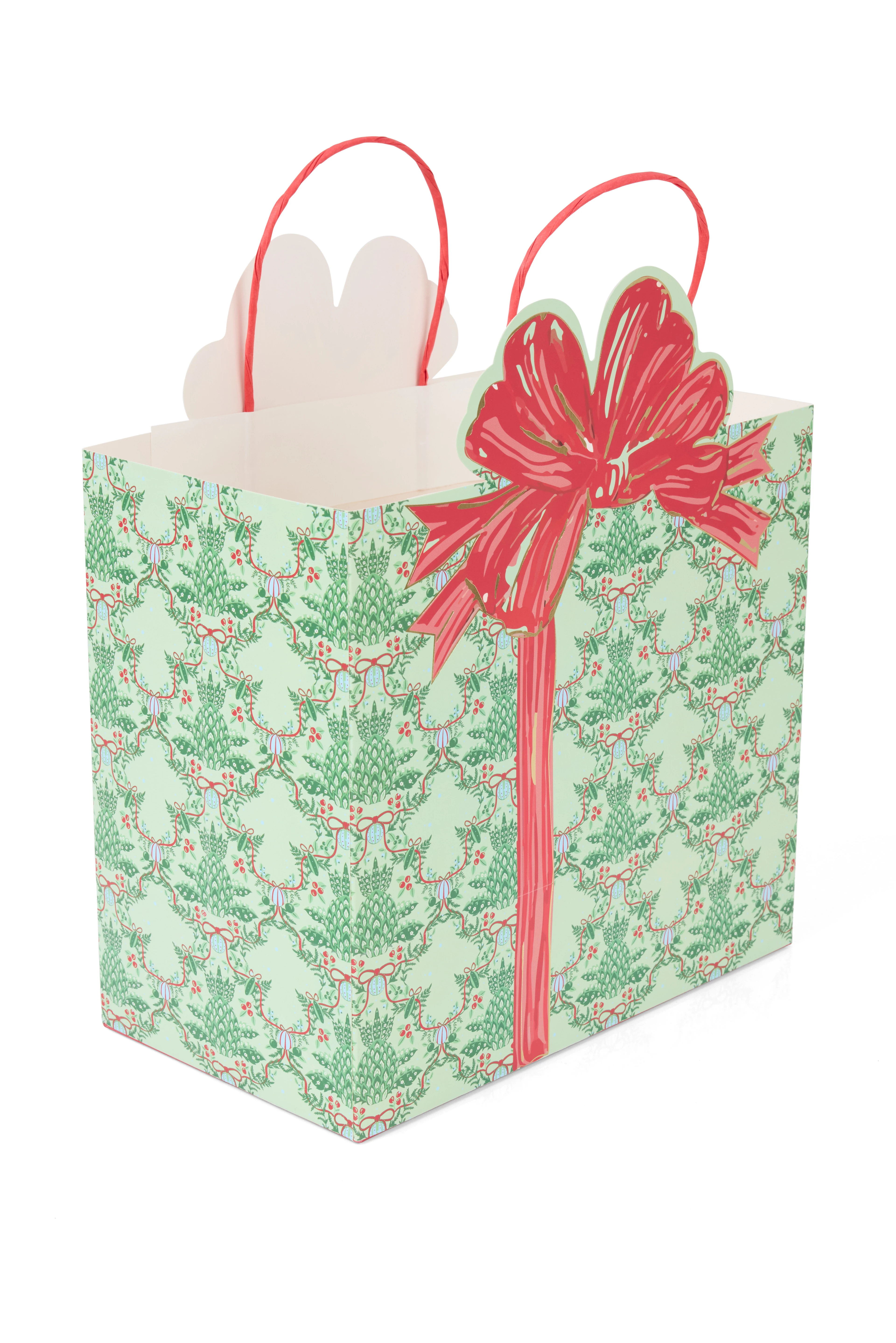 KURDELE DESEN 25X24X14 CM KARTON ÇANTA  (5 ADET )