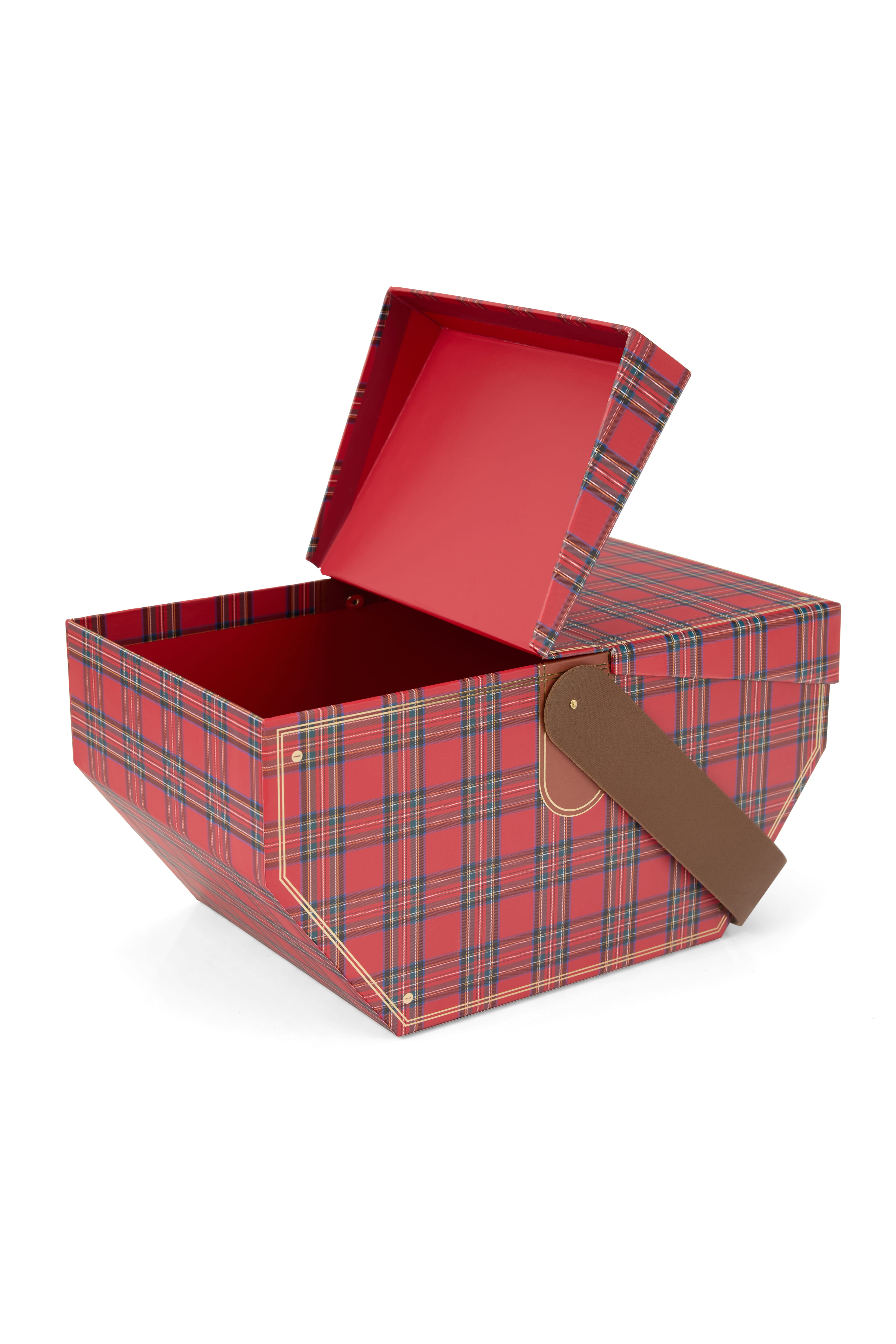 KIRMIZI EKOSE SEPET MUKAVVA KUTU 