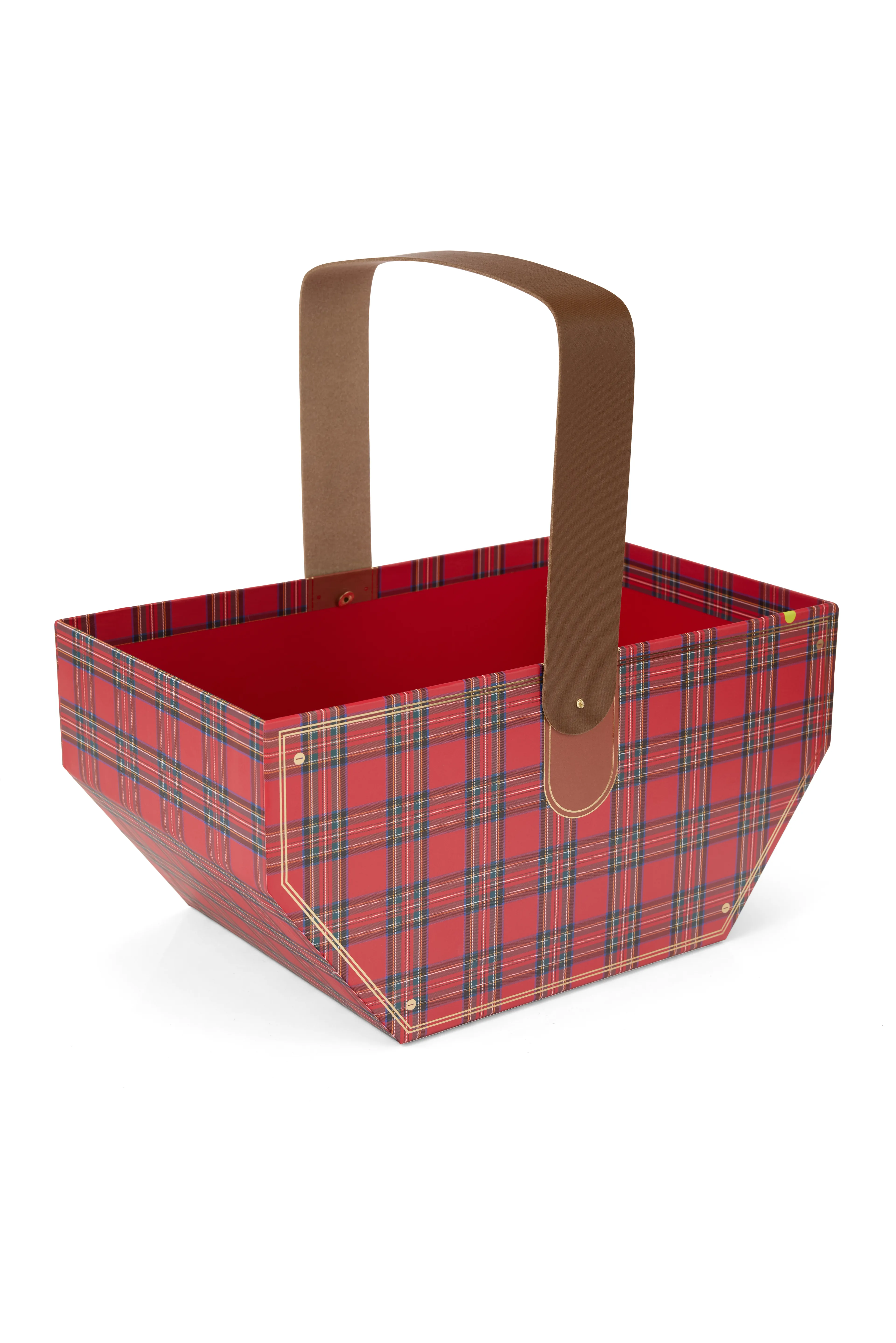 KIRMIZI EKOSE SEPET MUKAVVA KUTU 