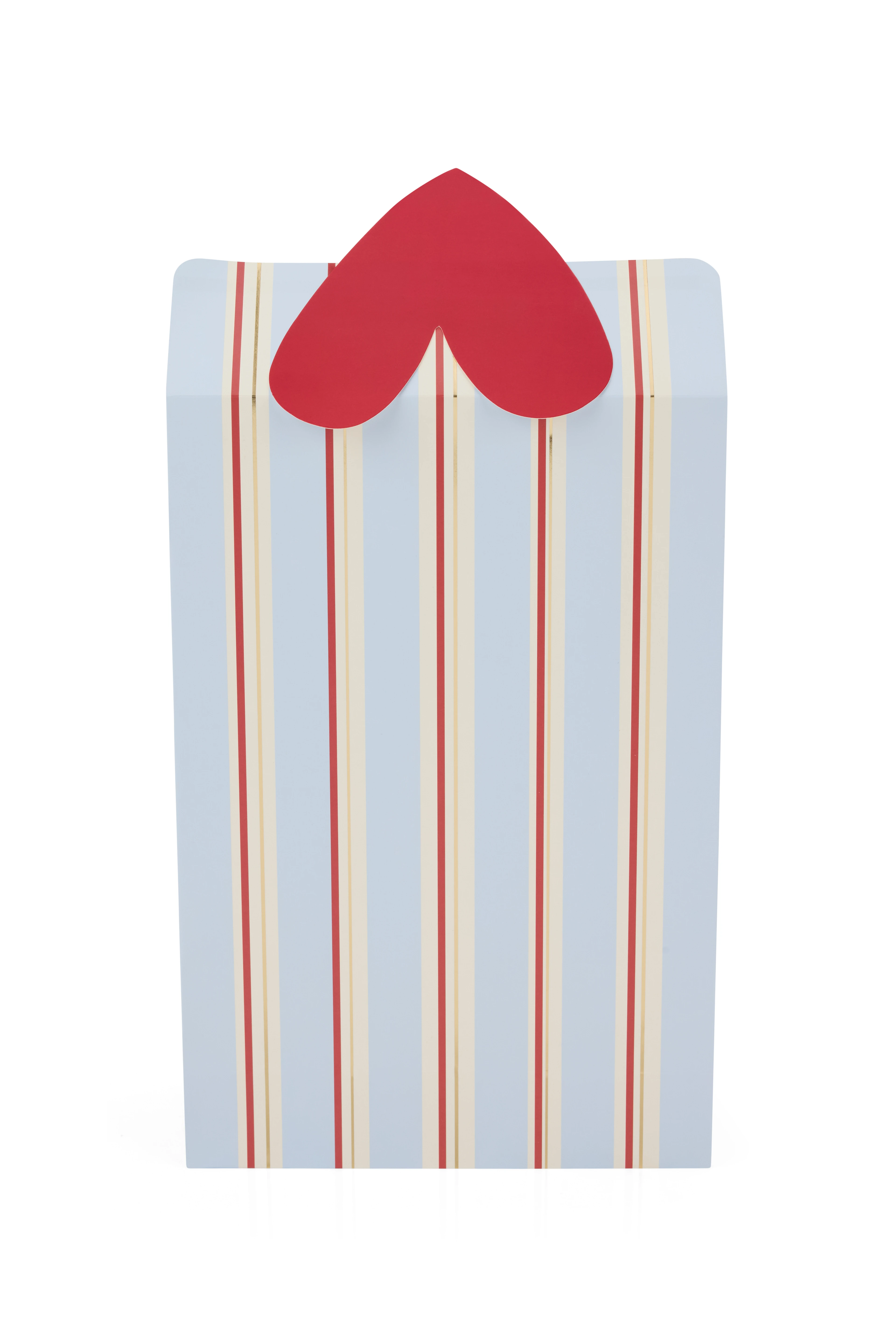 MAVİ VE KIRMIZI ÇİZGİLİ  HEDİYE ZARFI (5 ADET )