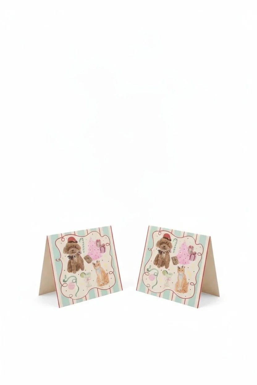 SEVİMLİ HAYVANLAR KARTPOSTAL (3 ADET )