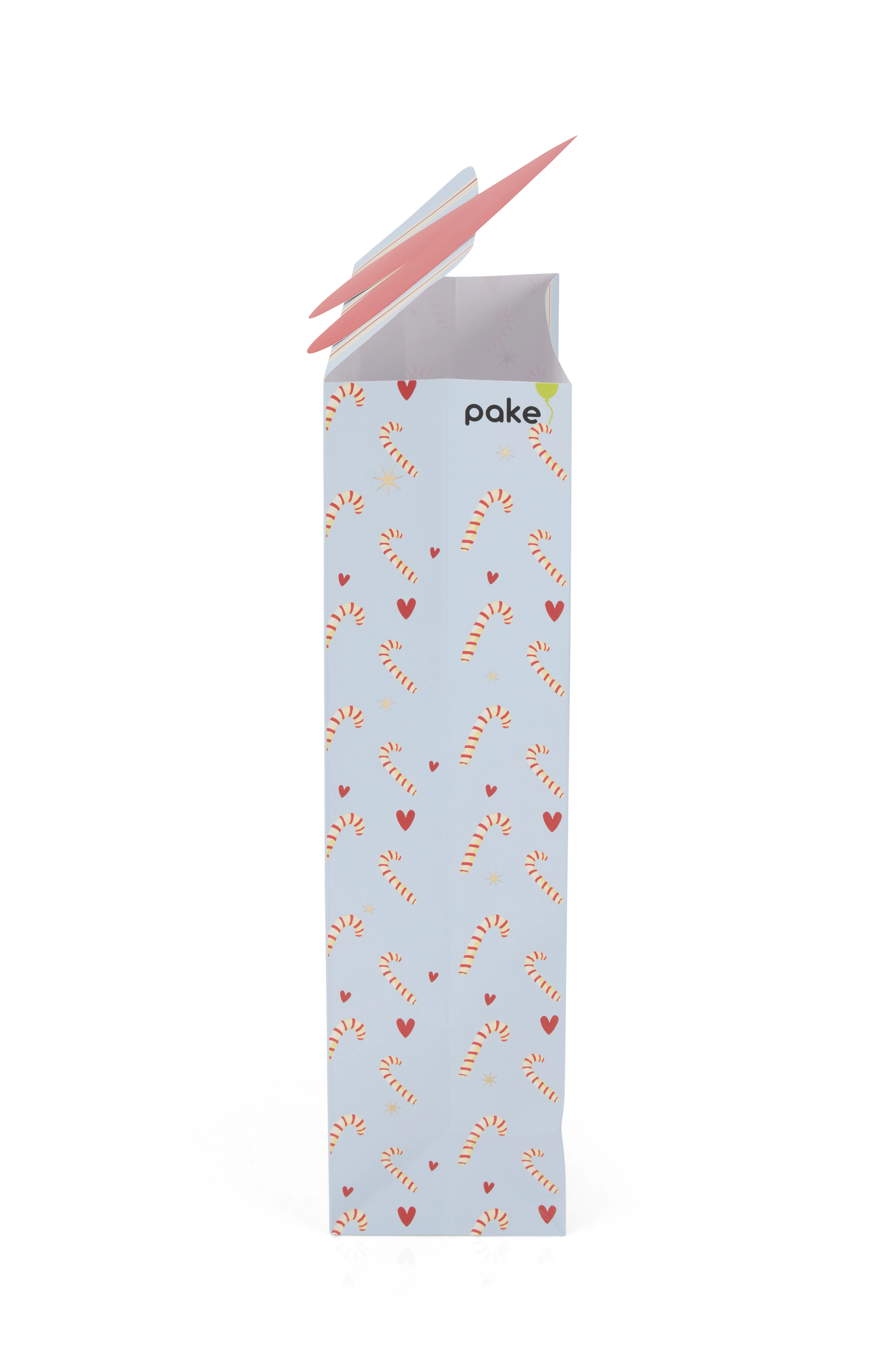 MAVİ VE KIRMIZI ÇİZGİLİ  HEDİYE ZARFI (5 ADET )