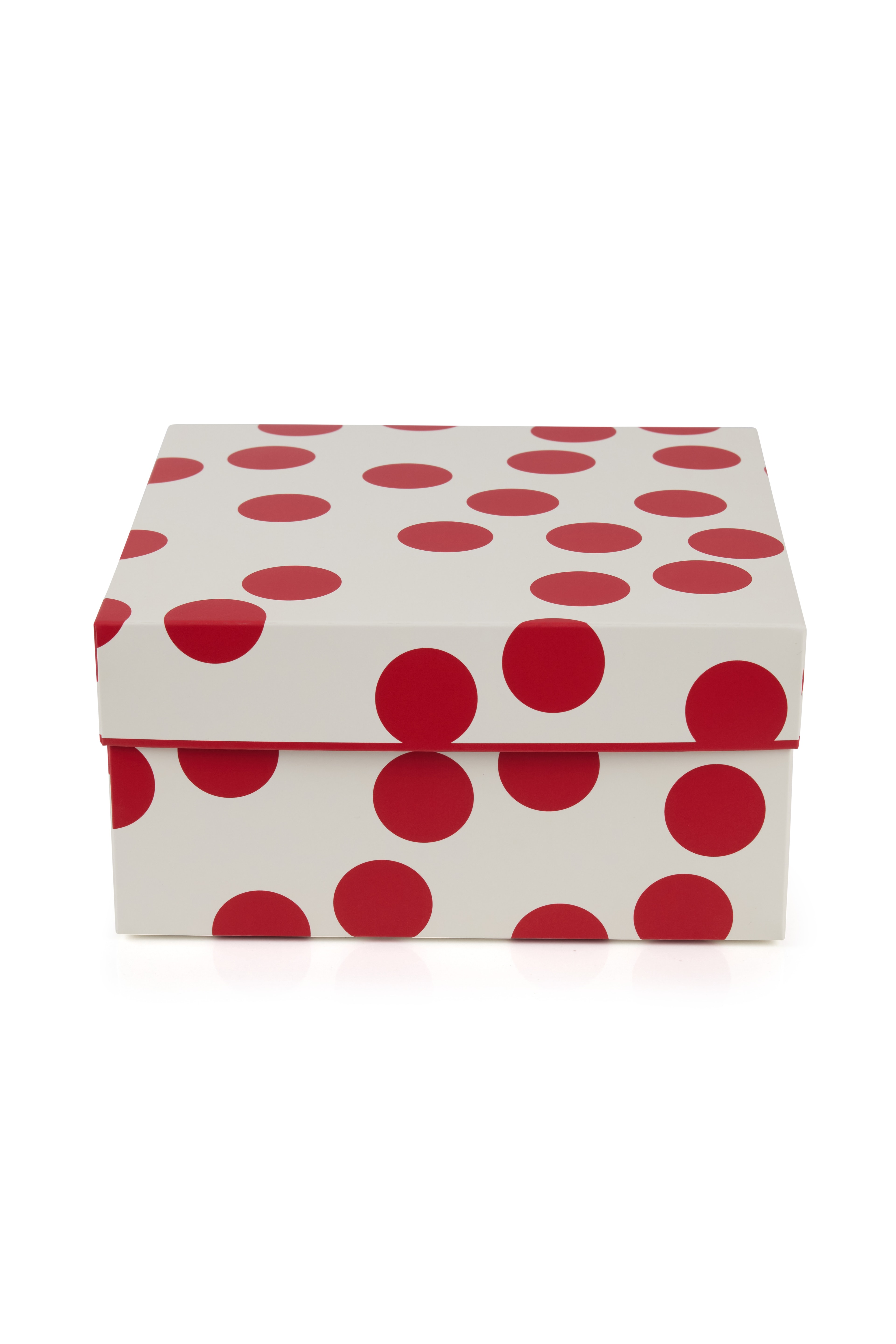 KIRMIZI  PUANTİYELİ  KARTON KUTU (5 ADET )