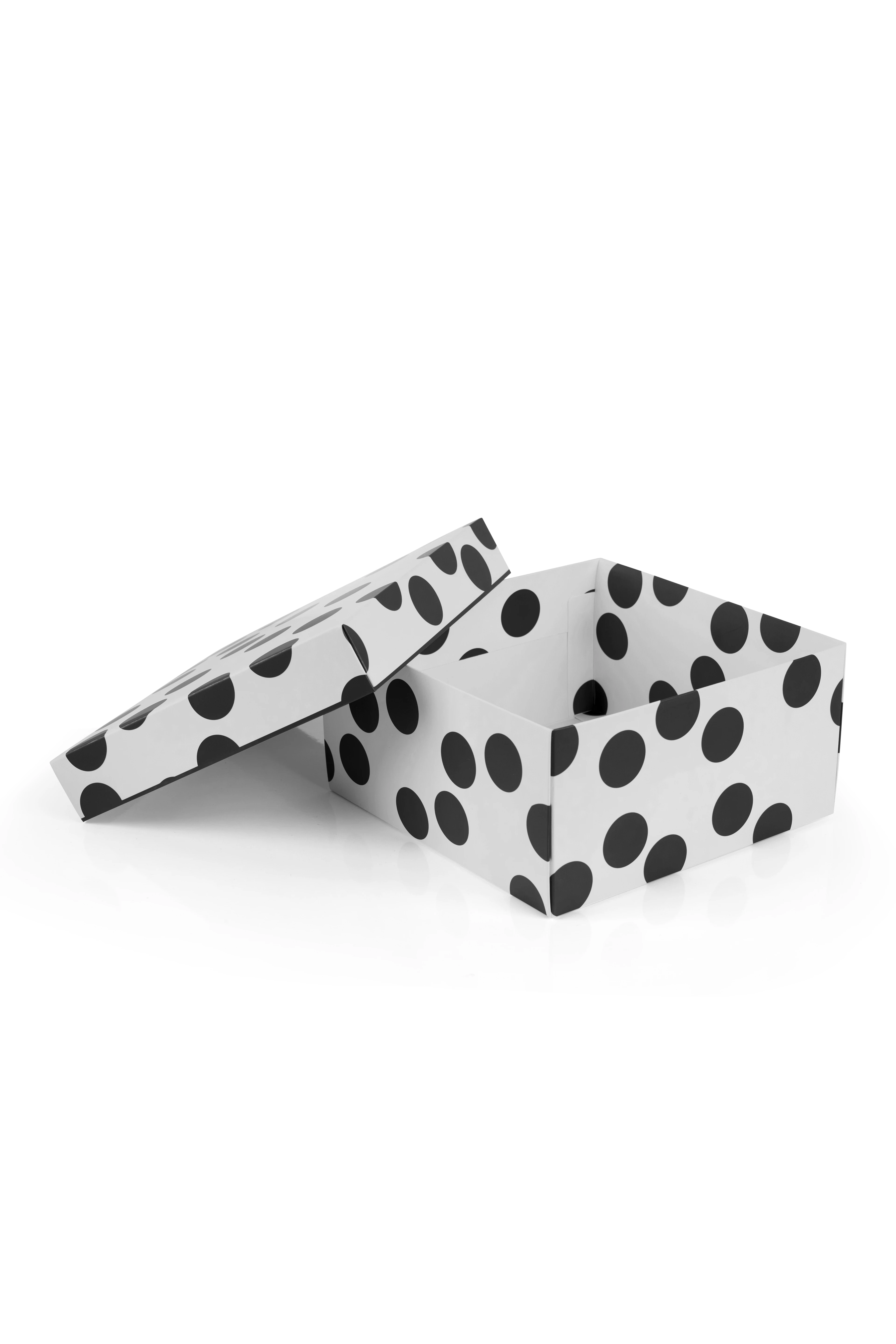 SİYAH PUANTİYELİ  KARTON KUTU (5 ADET )