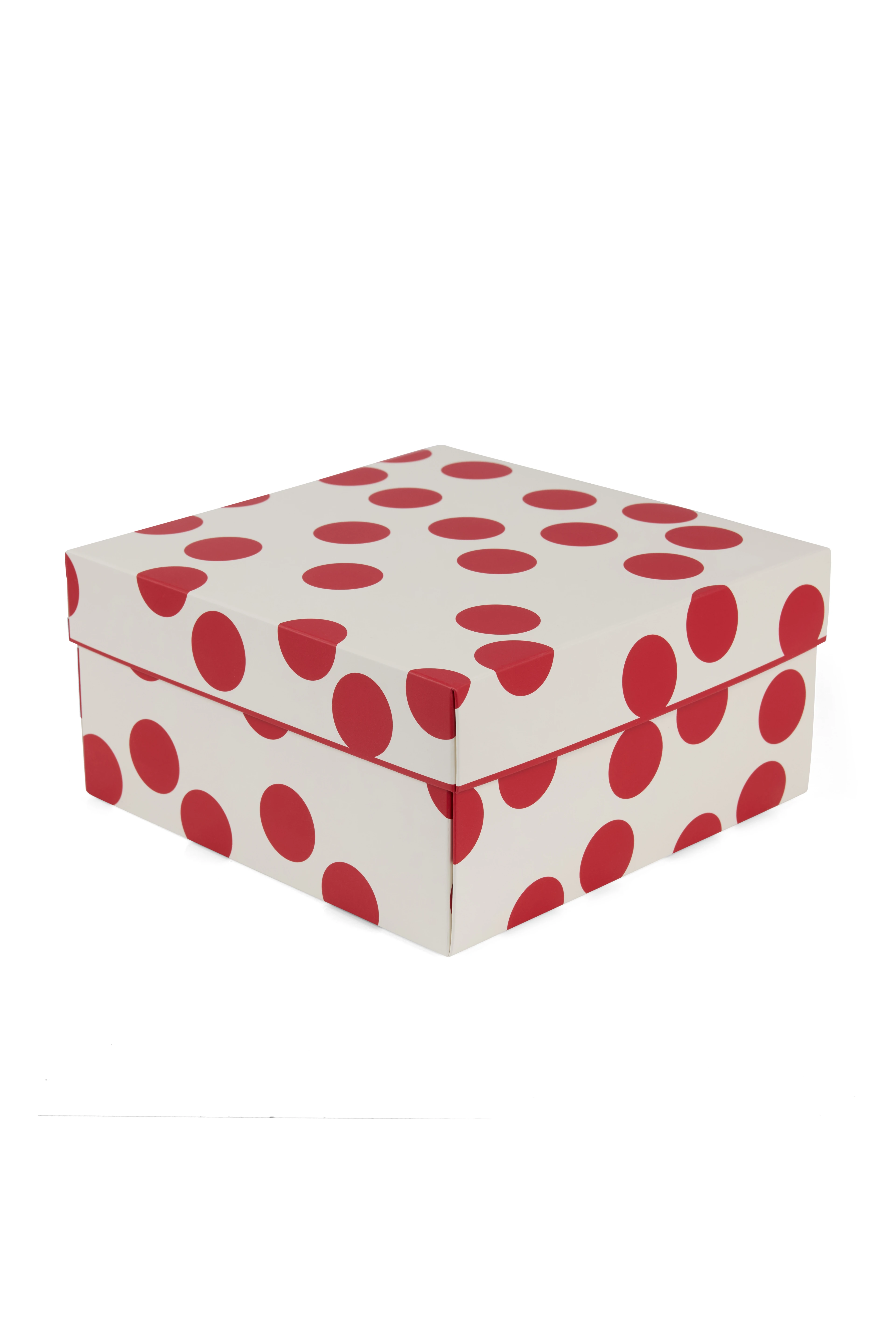 KIRMIZI  PUANTİYELİ  KARTON KUTU (5 ADET )