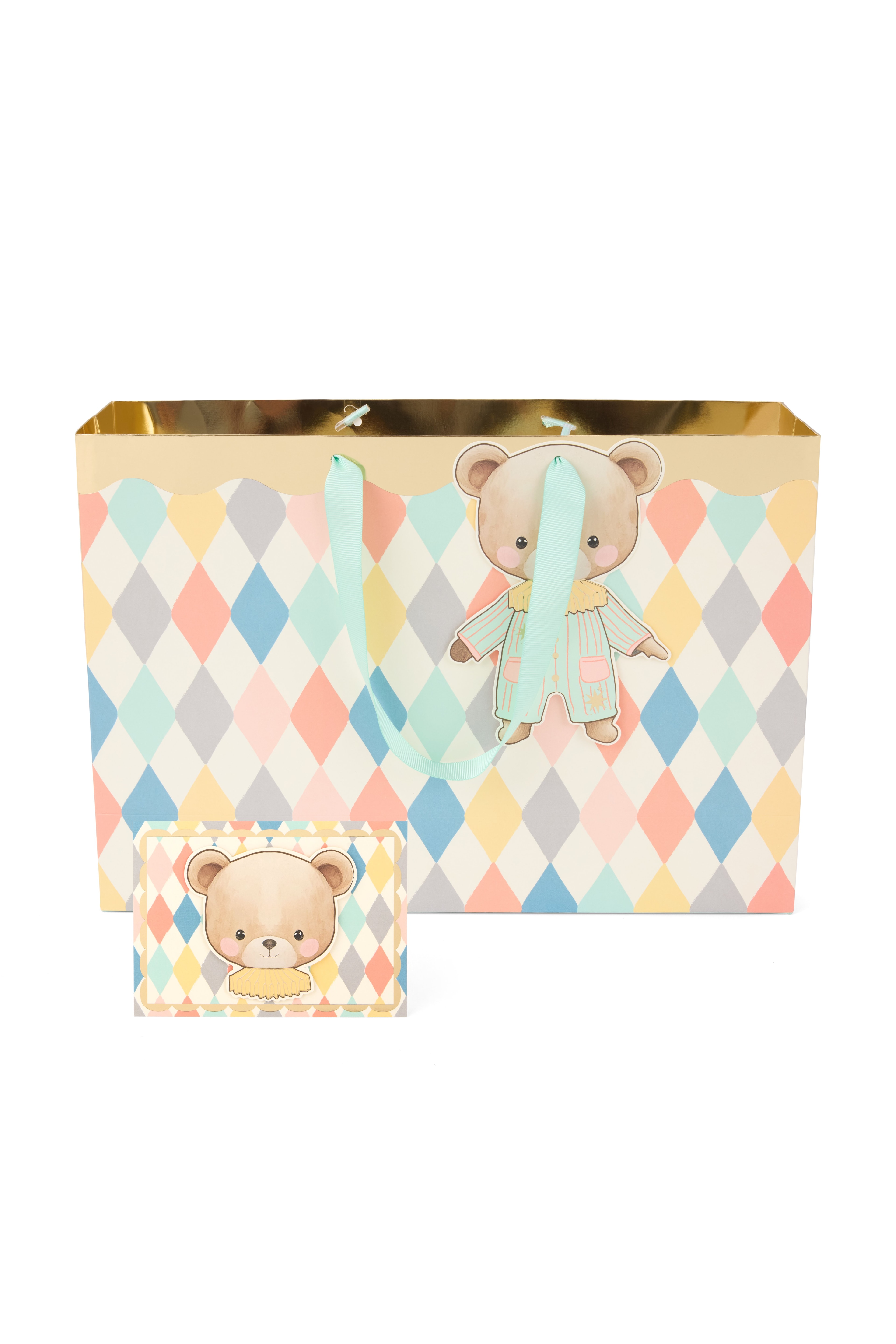 SEVİMLİ AYI 37X25,5 X11 CM KARTON ÇANTA (5 ADET )