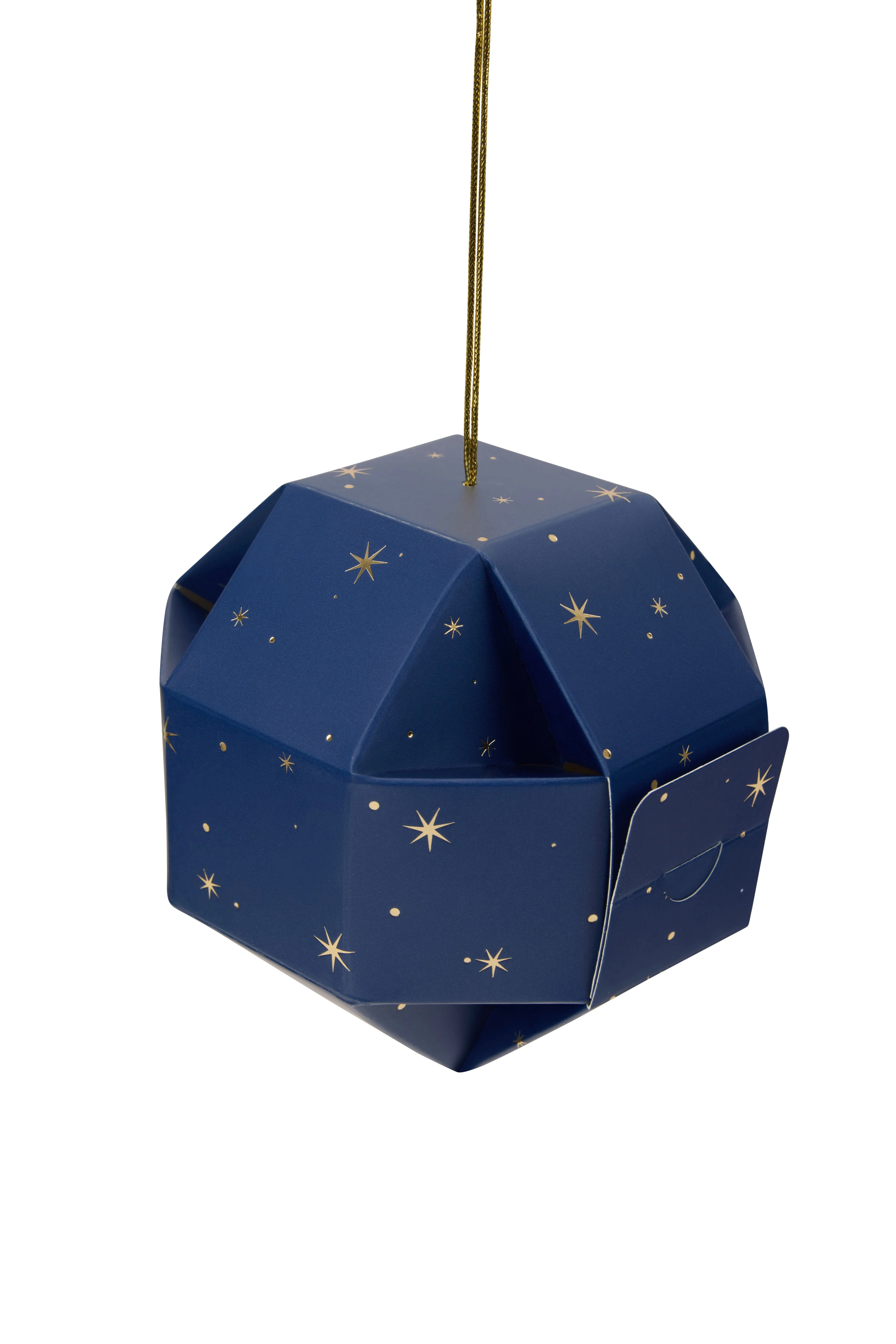 YILDIZ BASKILI LACİVERT TOP KUTU (5 ADET )