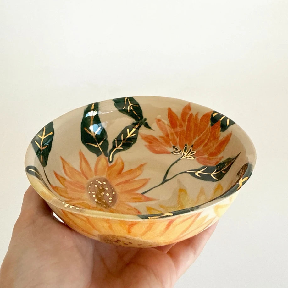 Sunflower Kase (24k altın detaylıdır)