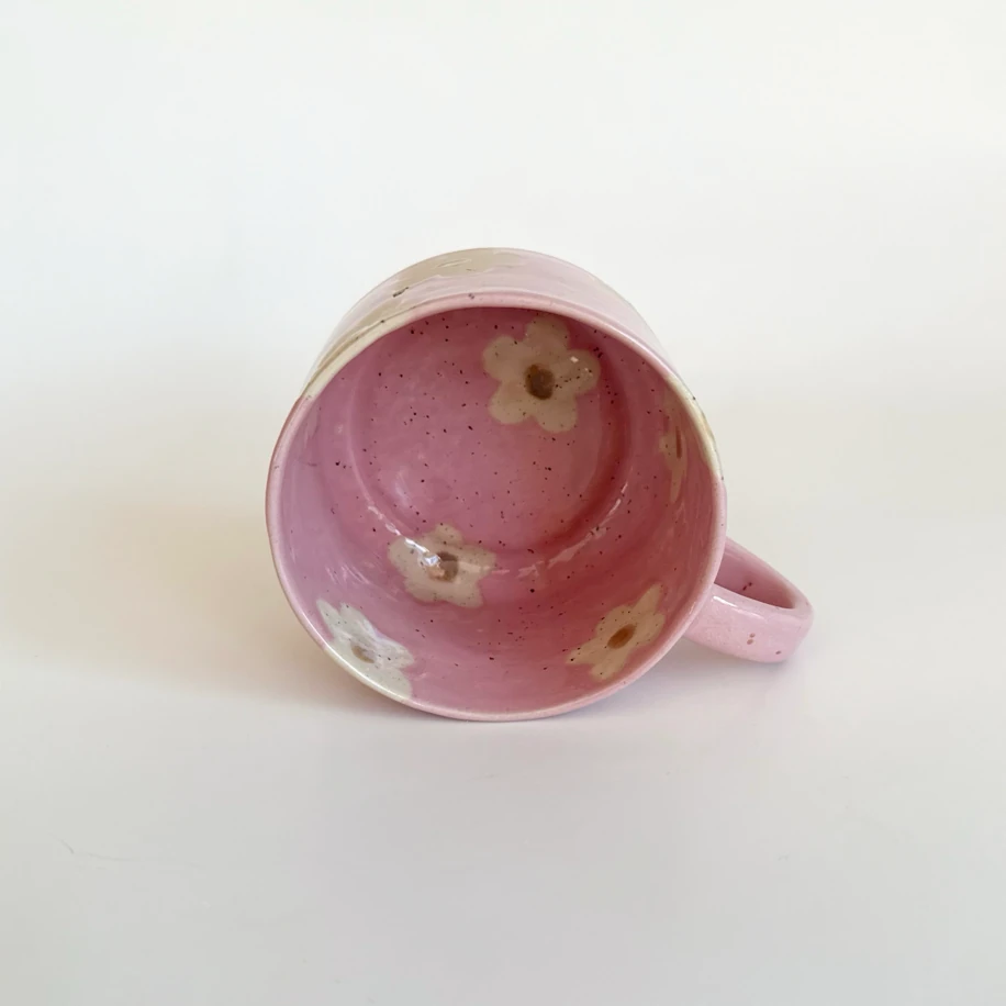 Lilac Pink Floral Kupa