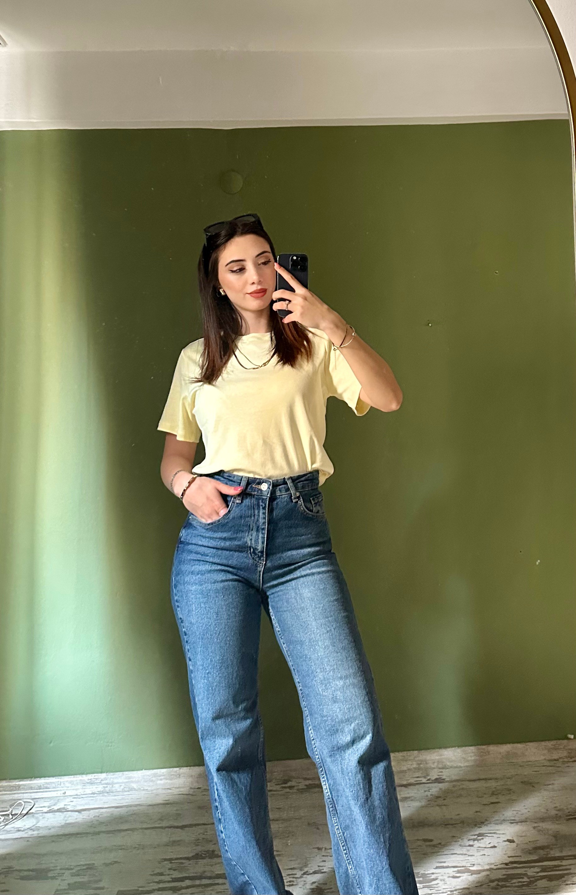 SARI MARKA BOL KALIP T-SHIRT
