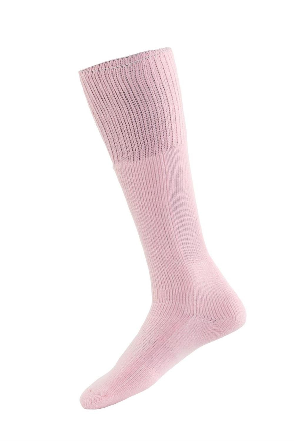 Ski Socks-Pembe/Beyaz