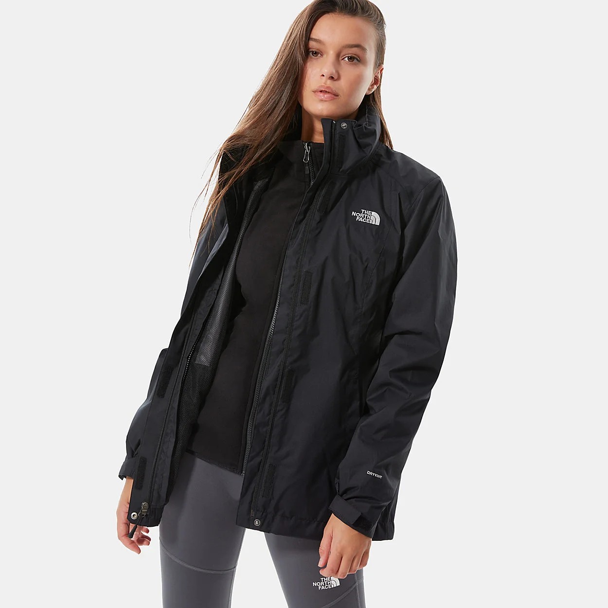 NORTH FACE W EVOLVE II TRICLIMATE JACKET - EU KADIN SİYAH