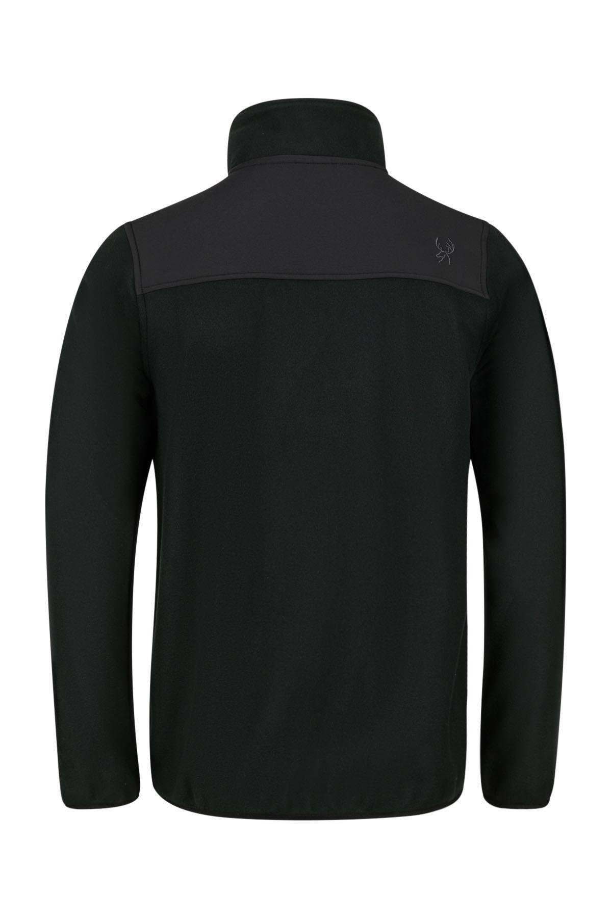 2AS CONG Yarım Fermuarlı Parçalı Erkek Polar Sweatshirt