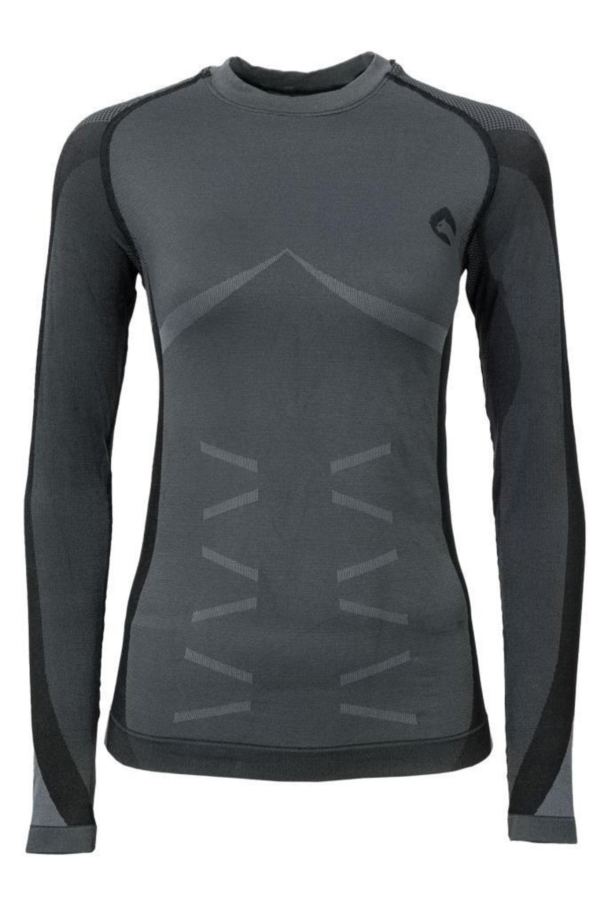 Panthzer Internal Baselayer Long Sleeve T-shirt Women/ Black-Grey - BLACK/GREY