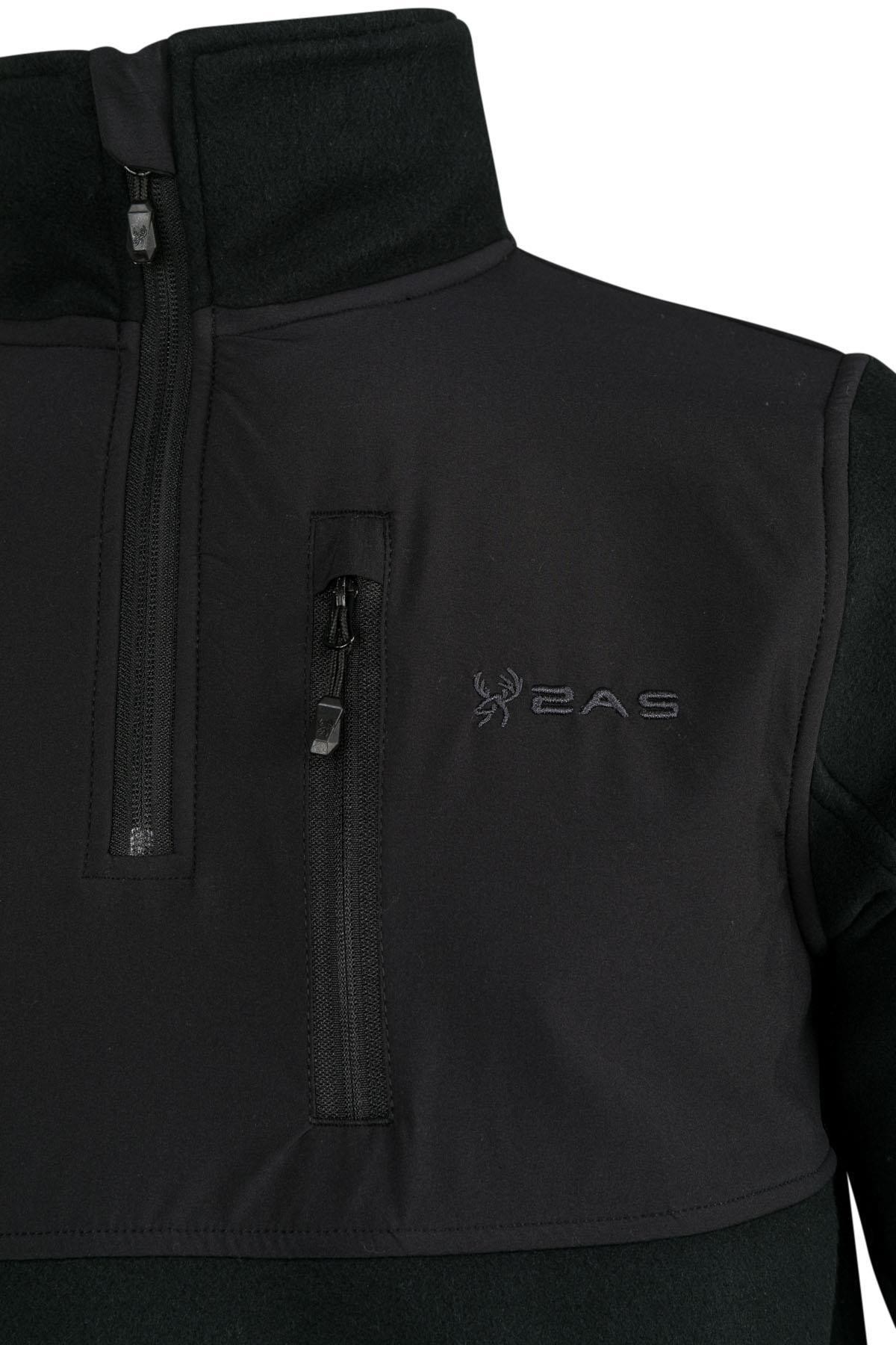 2AS CONG Yarım Fermuarlı Parçalı Erkek Polar Sweatshirt
