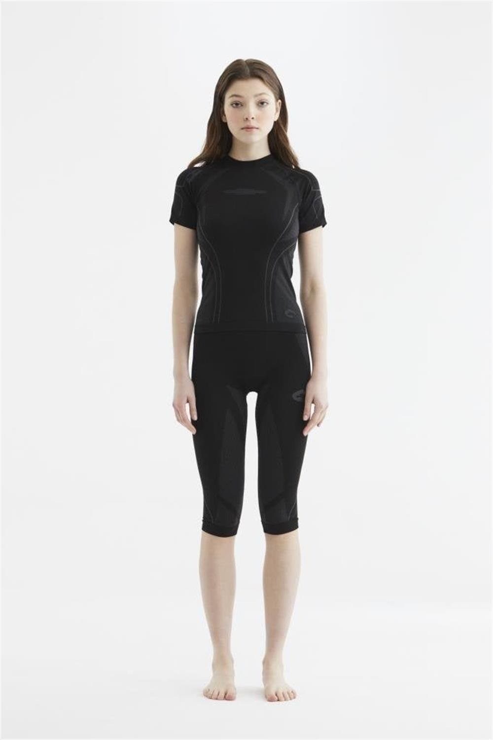 Panthzer Ceramic Baselayer 3/4 Pant Women / Black-Grey