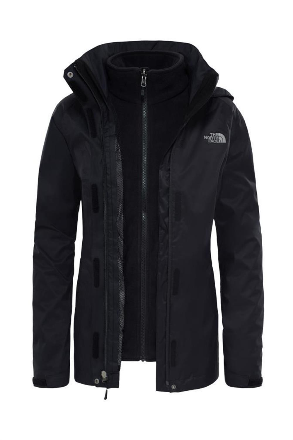 NORTH FACE W EVOLVE II TRICLIMATE JACKET - EU KADIN SİYAH - SİYAH/SİYAH