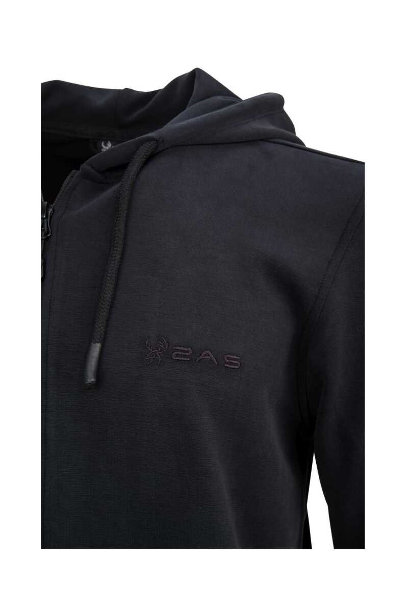 2AS OZWET KAPŞONLU SIFIR YAKA Erkek Sweatshirt