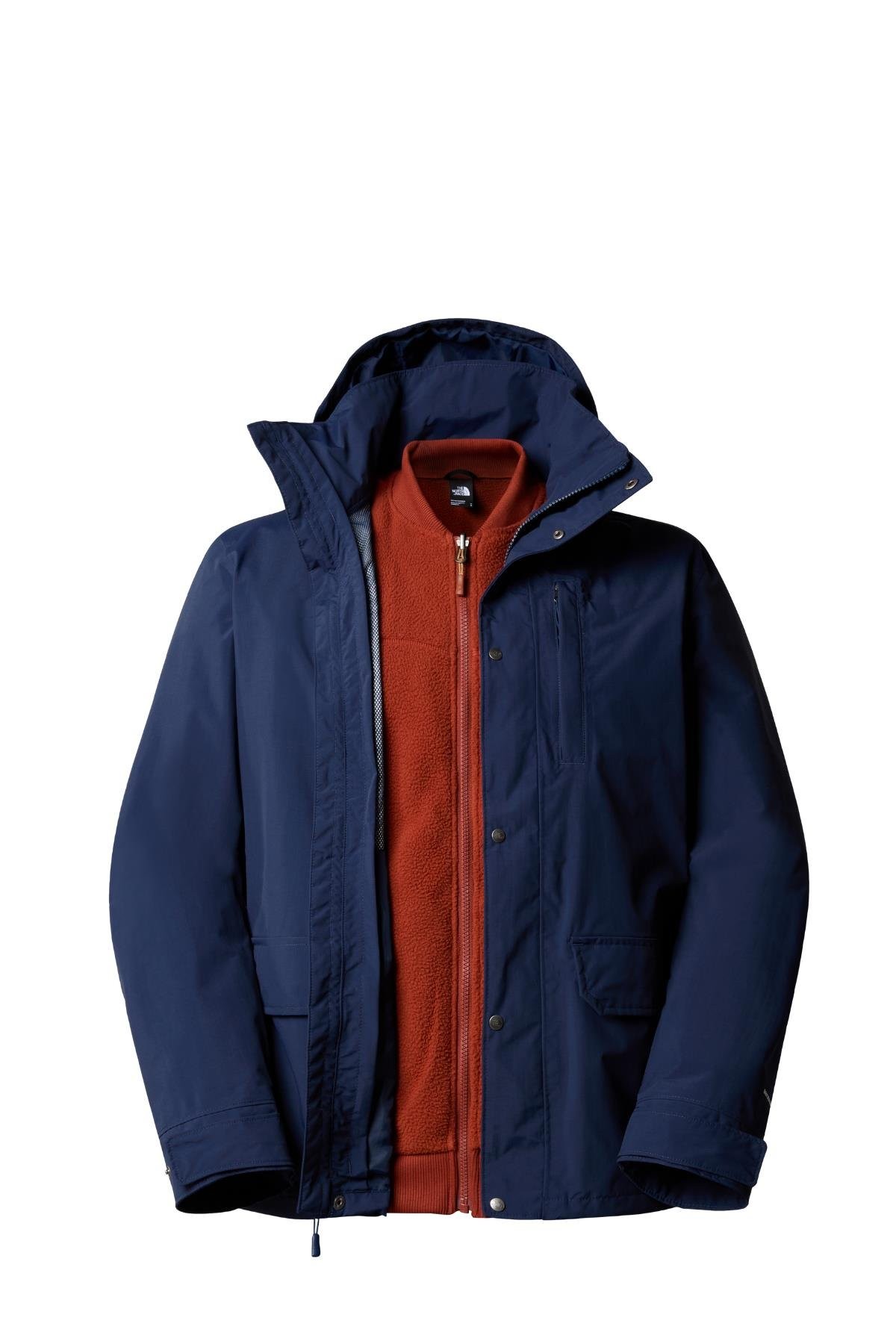 THE NORTH FACE Erkek Pinecroft Triclimate Jacket - SUMMIT NAVY/BRANDYBROWN