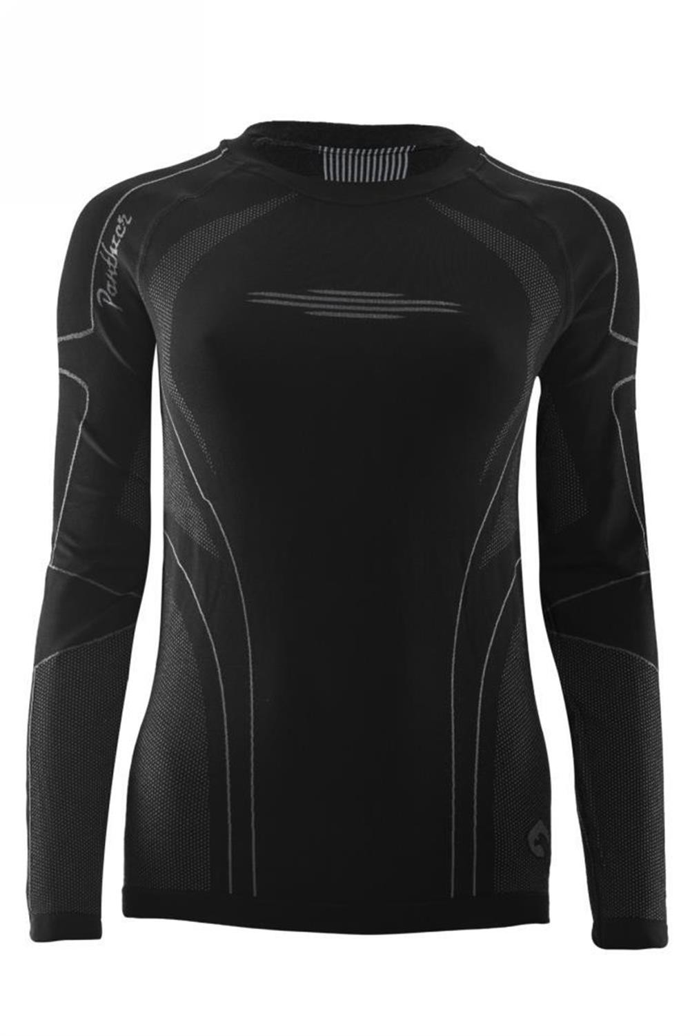 Panthzer Ceramic Baselayer Long Sleeve T-Shirt Women / Black-Grey