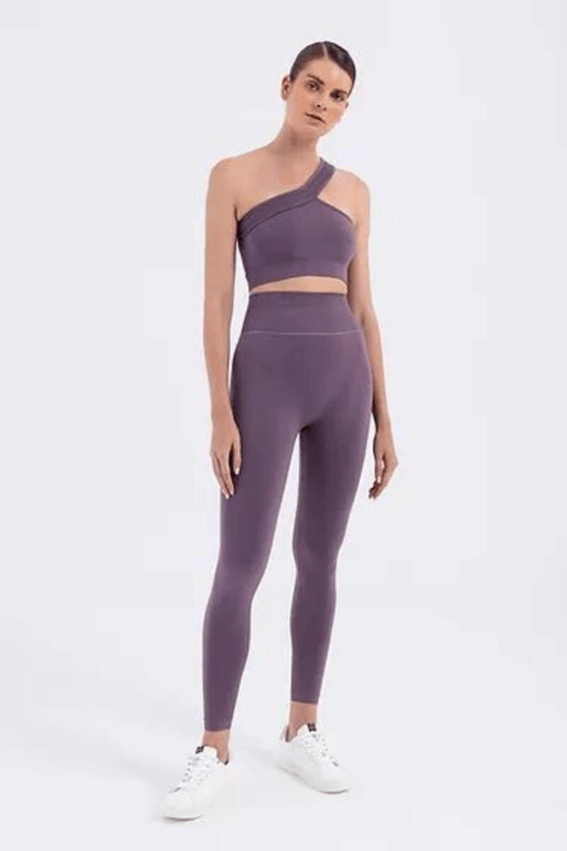 Seamlesstance Soul Space Push Up Arkası V Tayt - plum Truffle