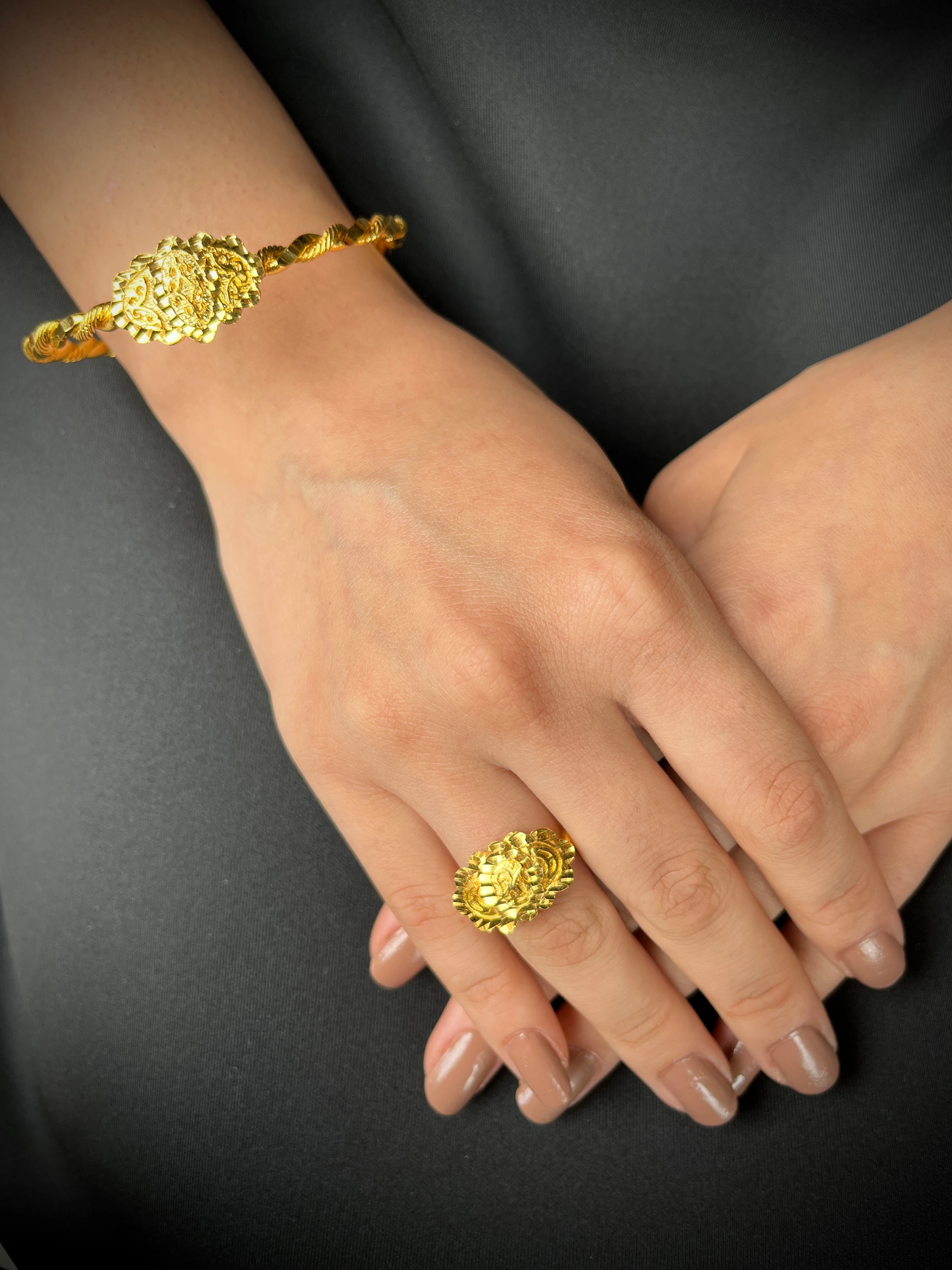 Tokalı Erzurum Burması (Model 2) ve Erzurum Burma Yüzük Kombin