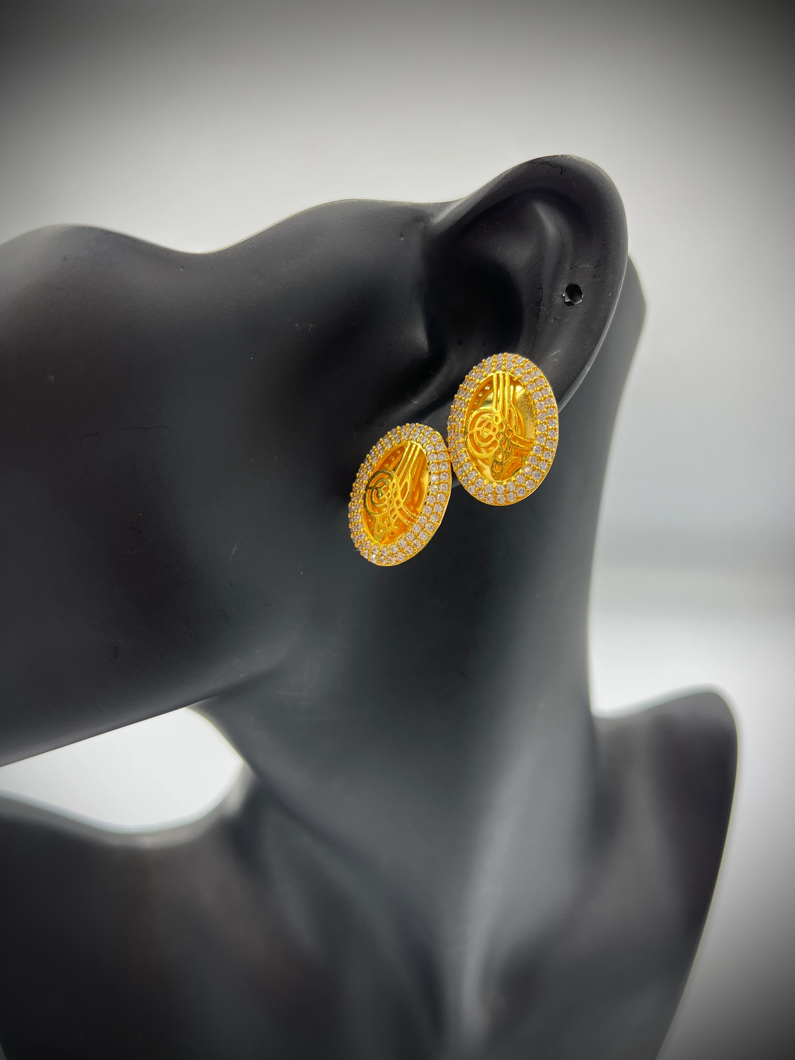 Tuğralı Trabzon Hasır Küpe