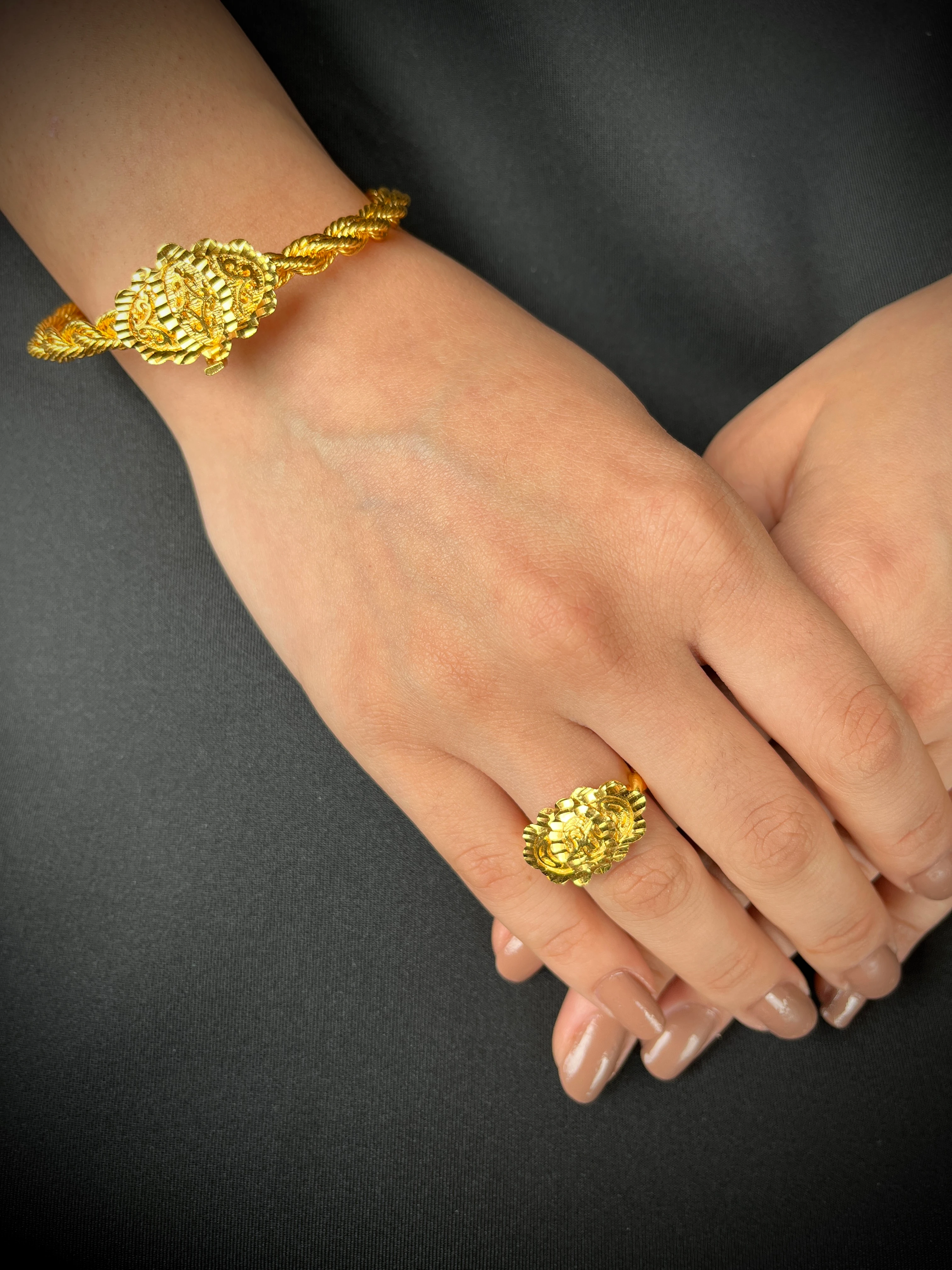 Tokalı Erzurum Burması (Model 4) ve Erzurum Burma Yüzük Kombin