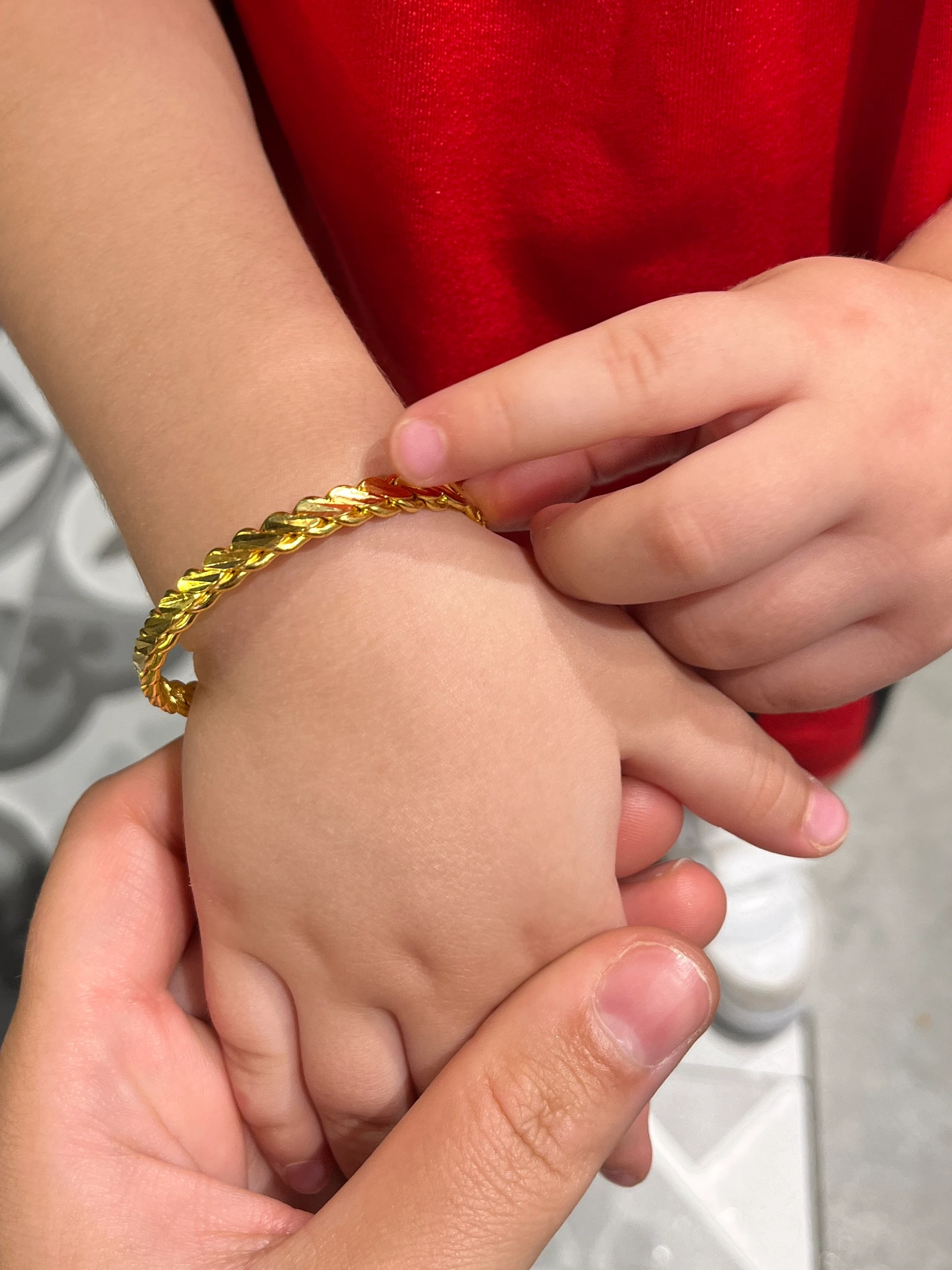 Bebek Bileziği 22 Ayar Altın Kaplama