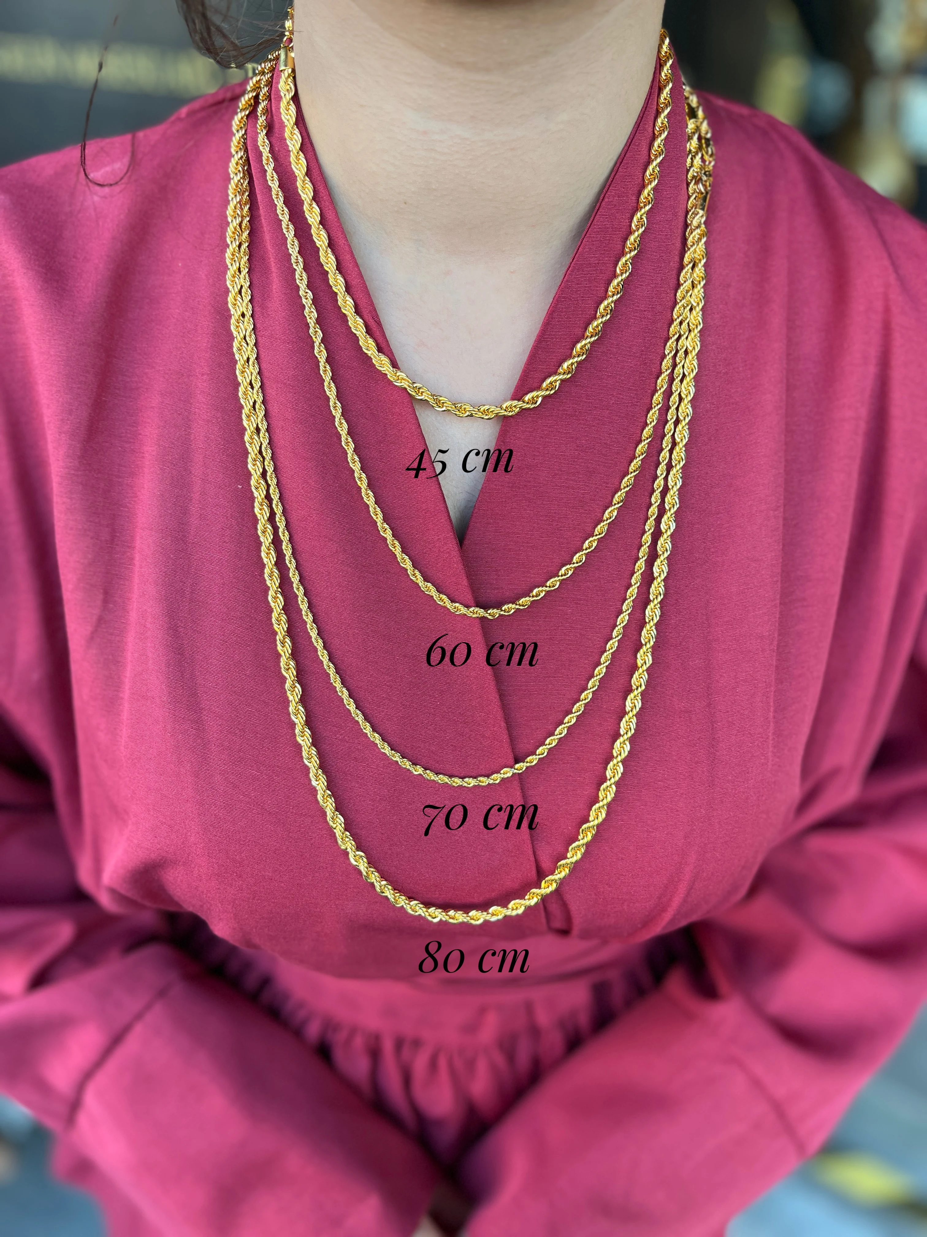 Burgu Zincir ve Yarım Kolye Ucu 22 Ayar Altın Kaplama