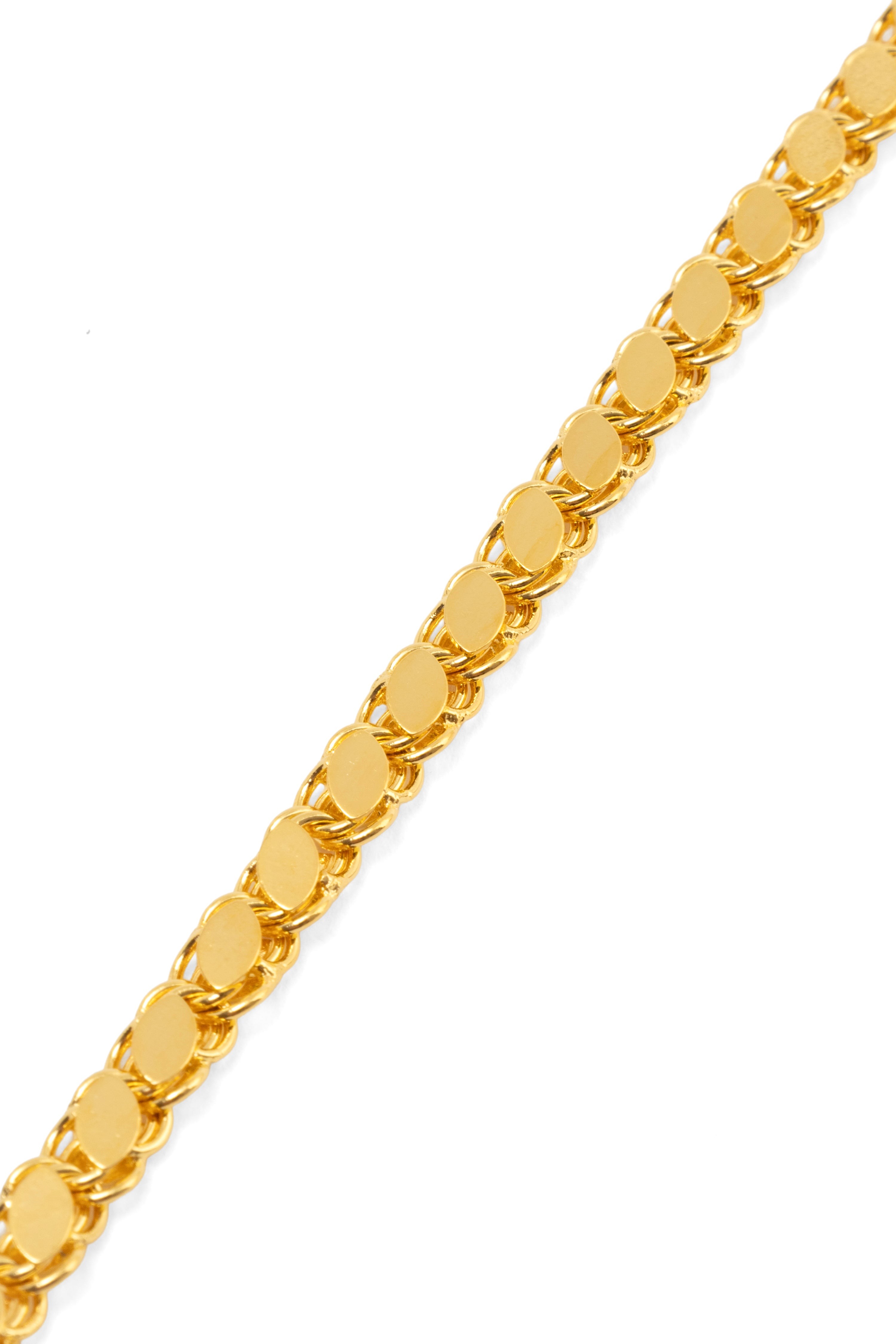 Arpa İnce (4mm) Bileklik 22 Ayar Altın Kaplama