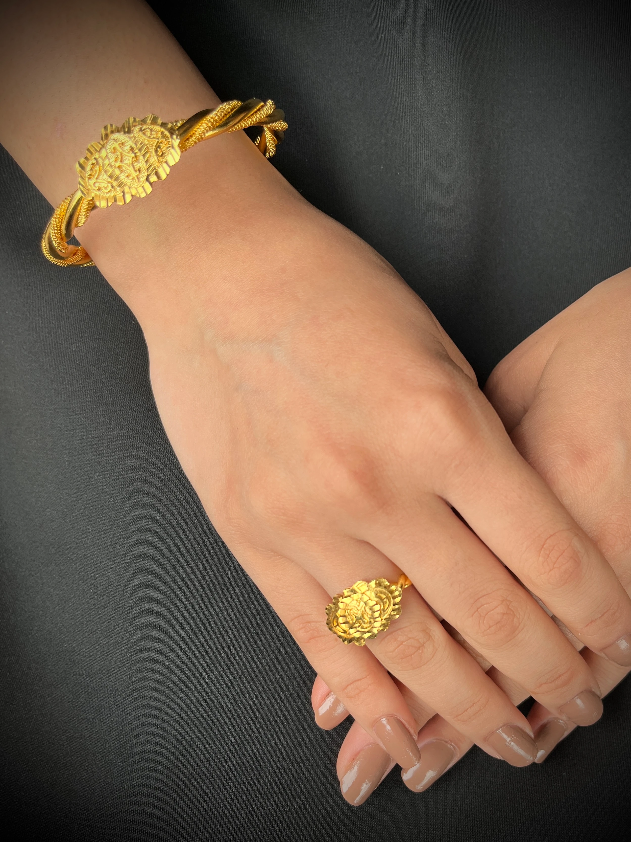 Tokalı Erzurum Burması (Model 1) ve Erzurum Burma Yüzük Kombin