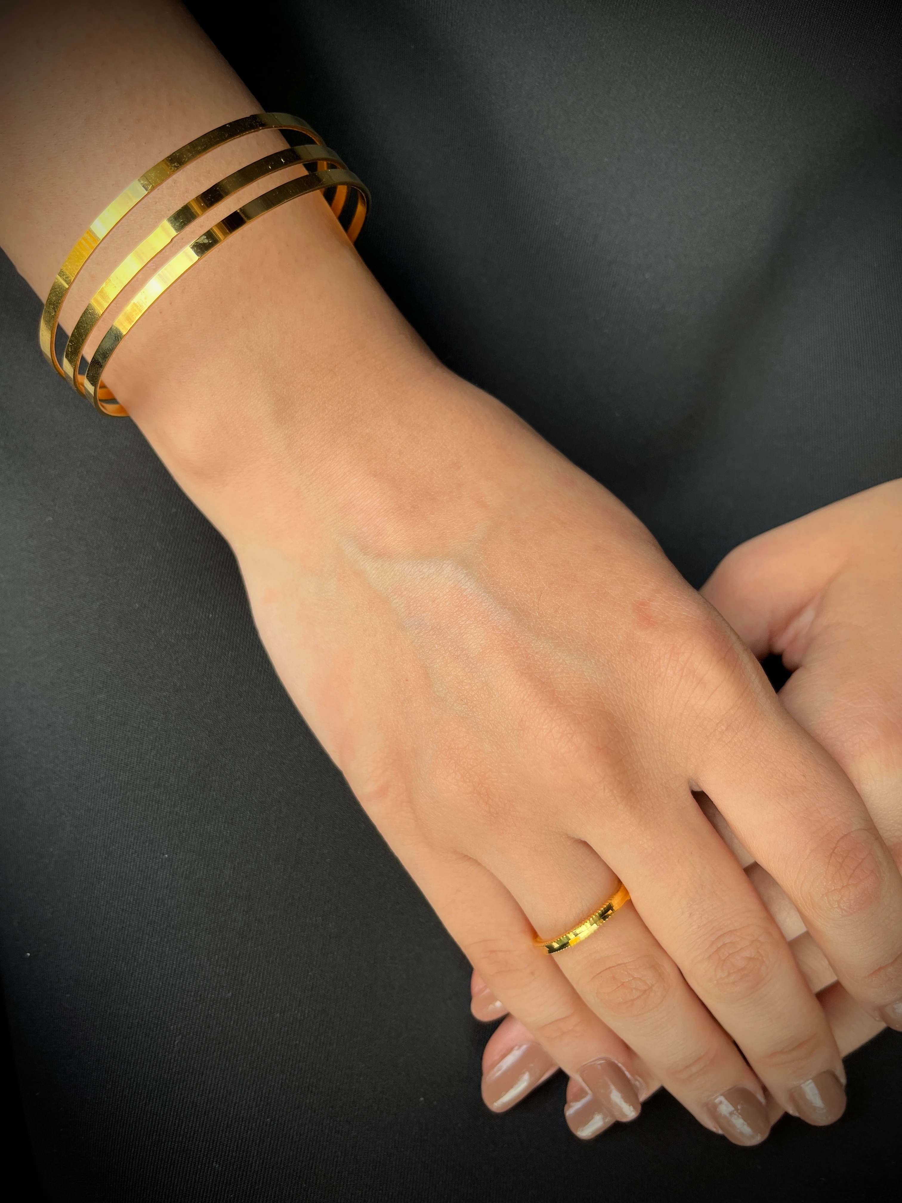 Kibrit Çöpü Ajda Bilezik ve Ajda Yüzük Kombin